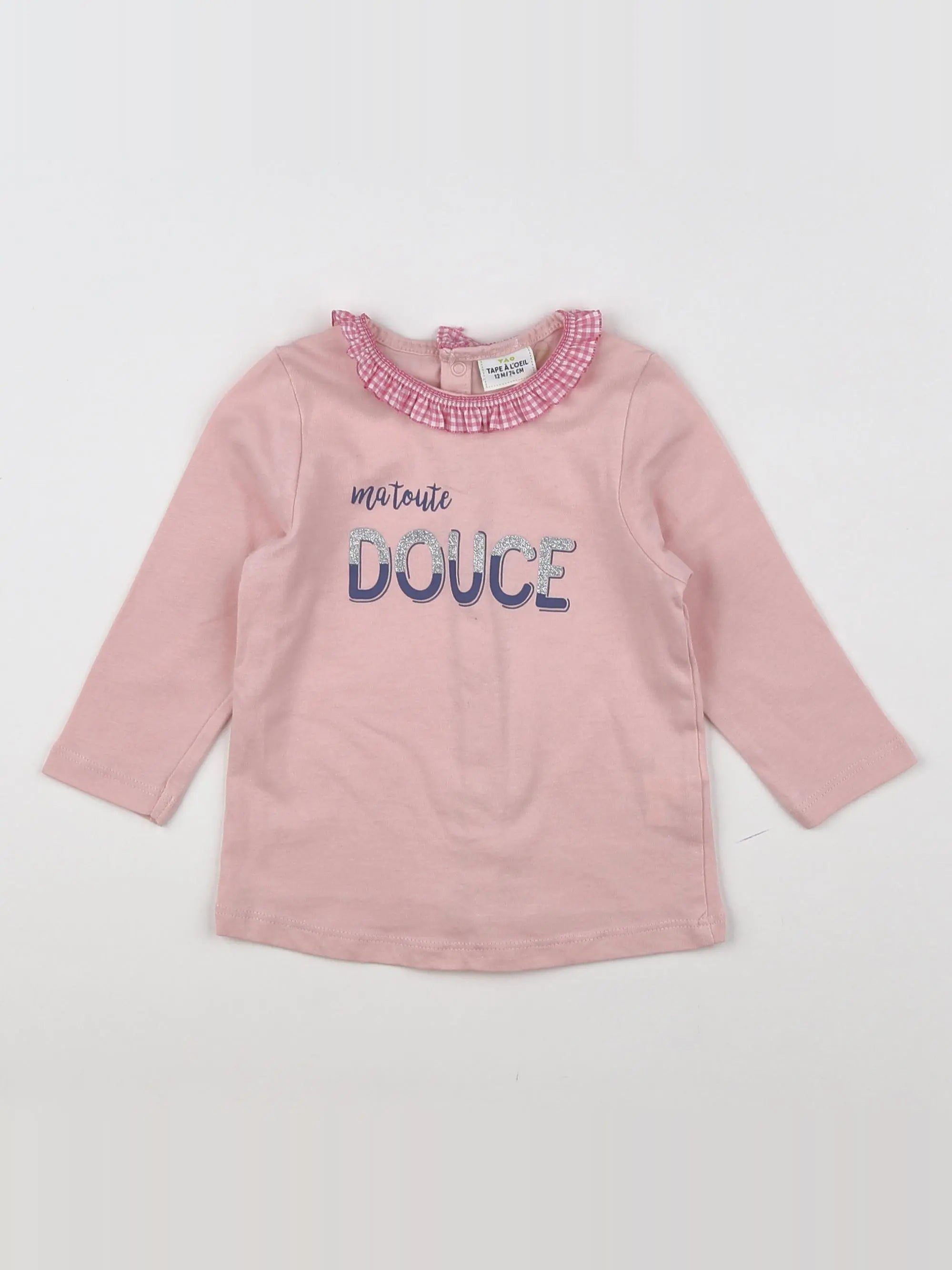 Tape à l'oeil - tee-shirt rose - 12 mois