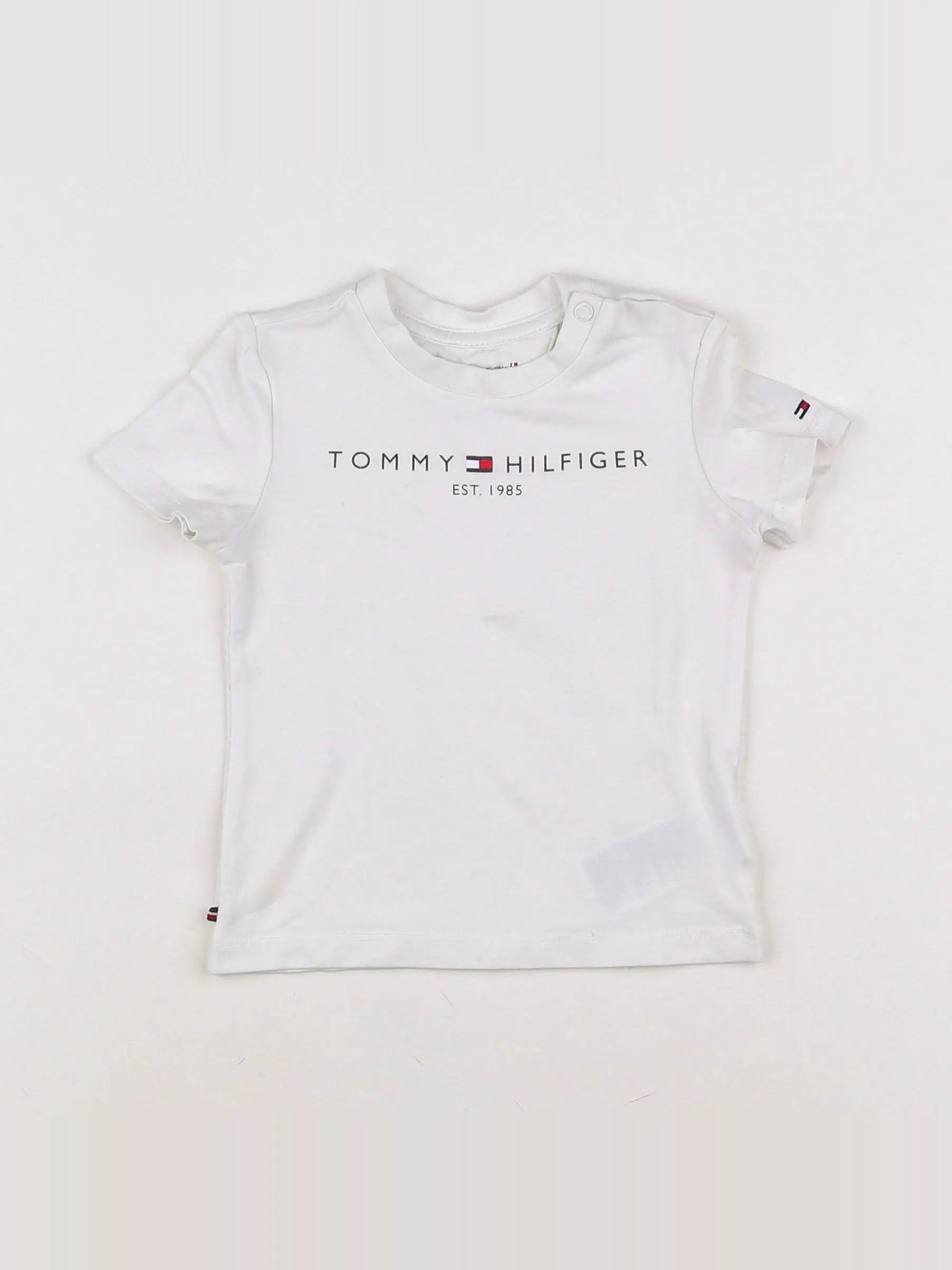 Tommy Hilfiger - tee-shirt blanc - 6/9 mois