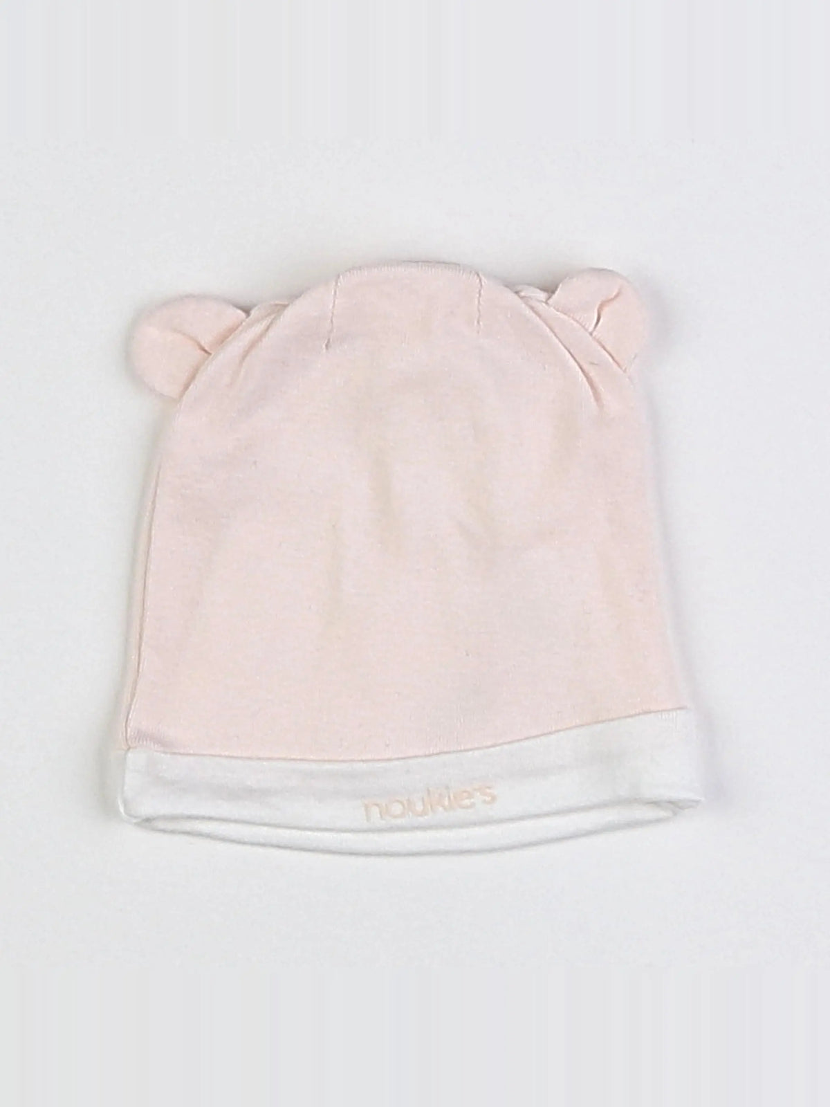 Noukie's - bonnet rose, blanc - 3 mois