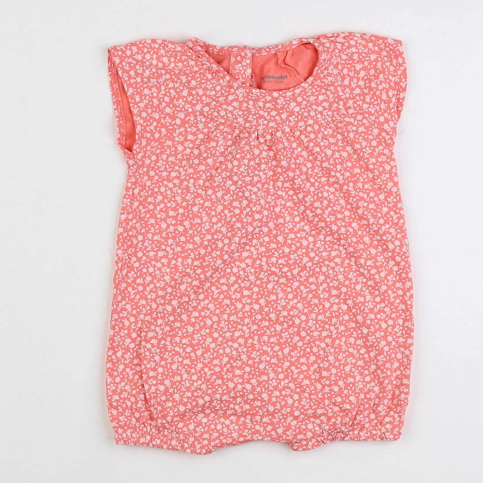 Vertbaudet - combinaison rose - 9 mois