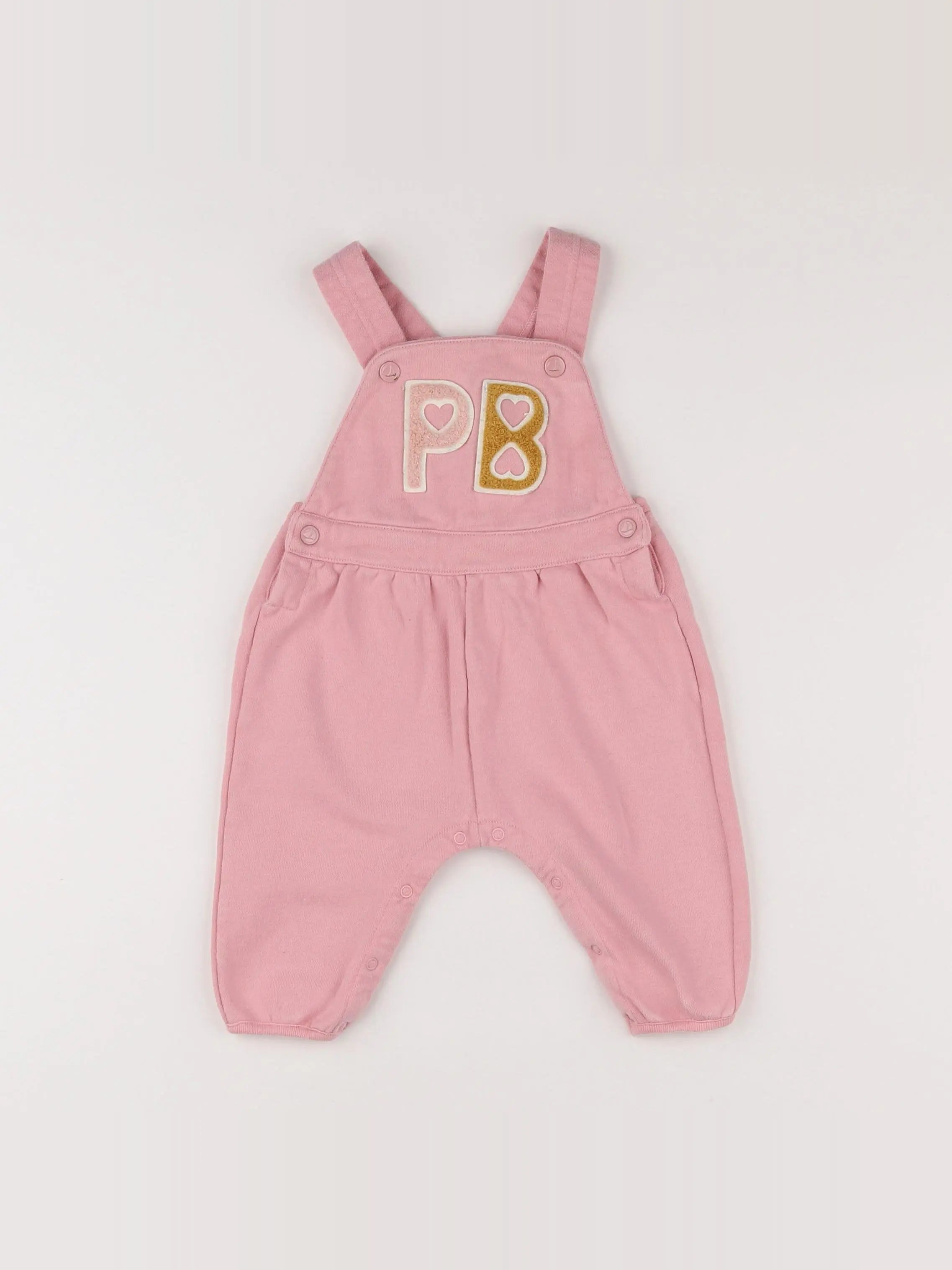 Petit Bateau - salopette rose - 6 mois