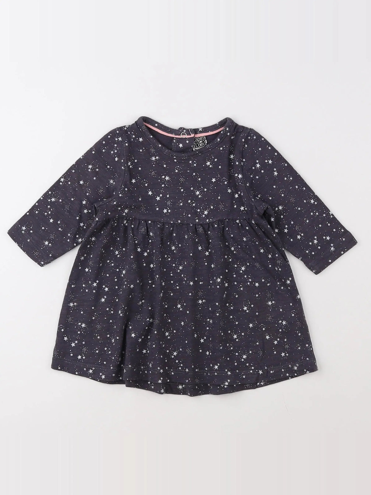 Tape à l'oeil - robe gris - 3 mois