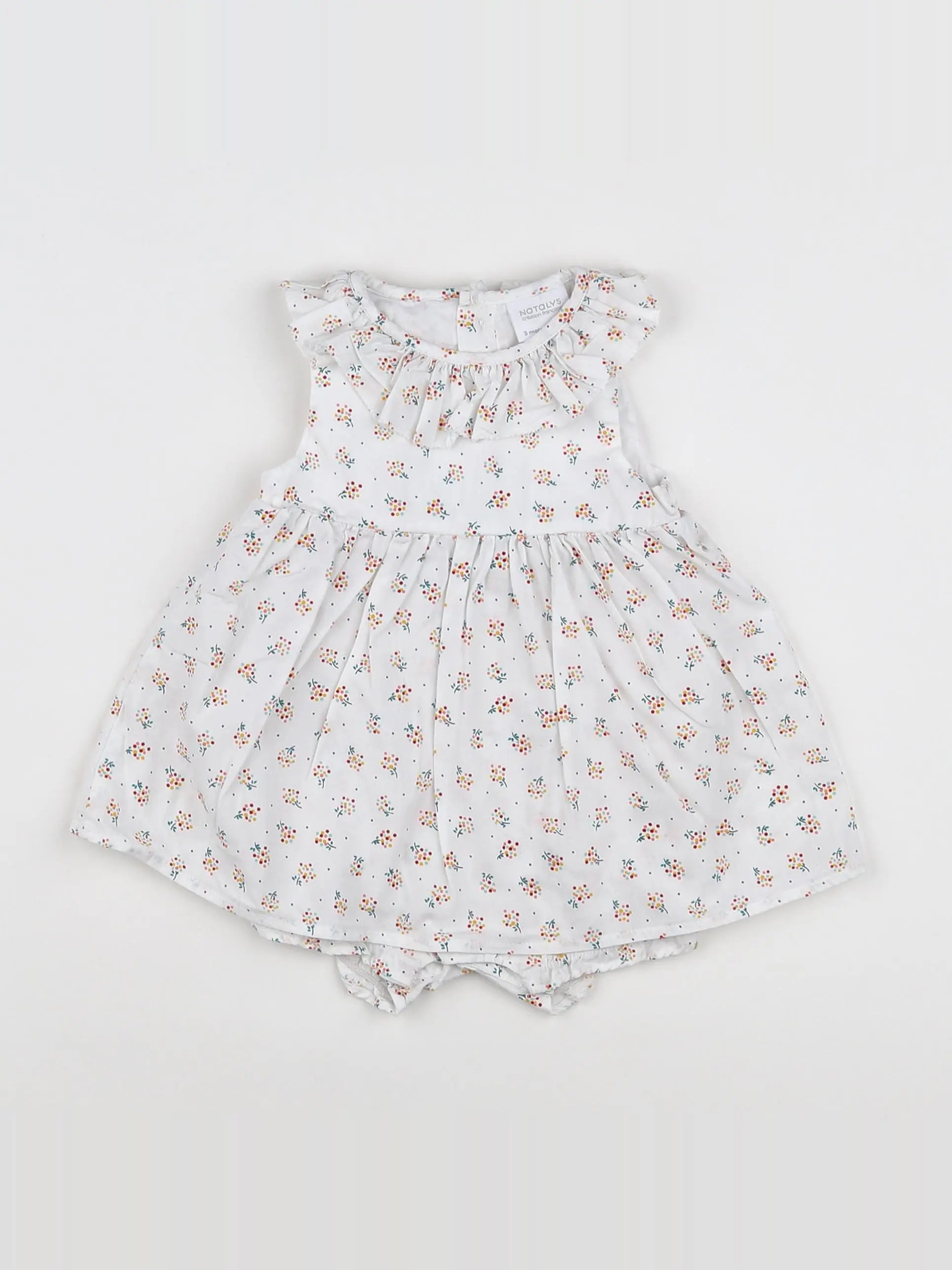 Natalys - robe blanc - 3 mois