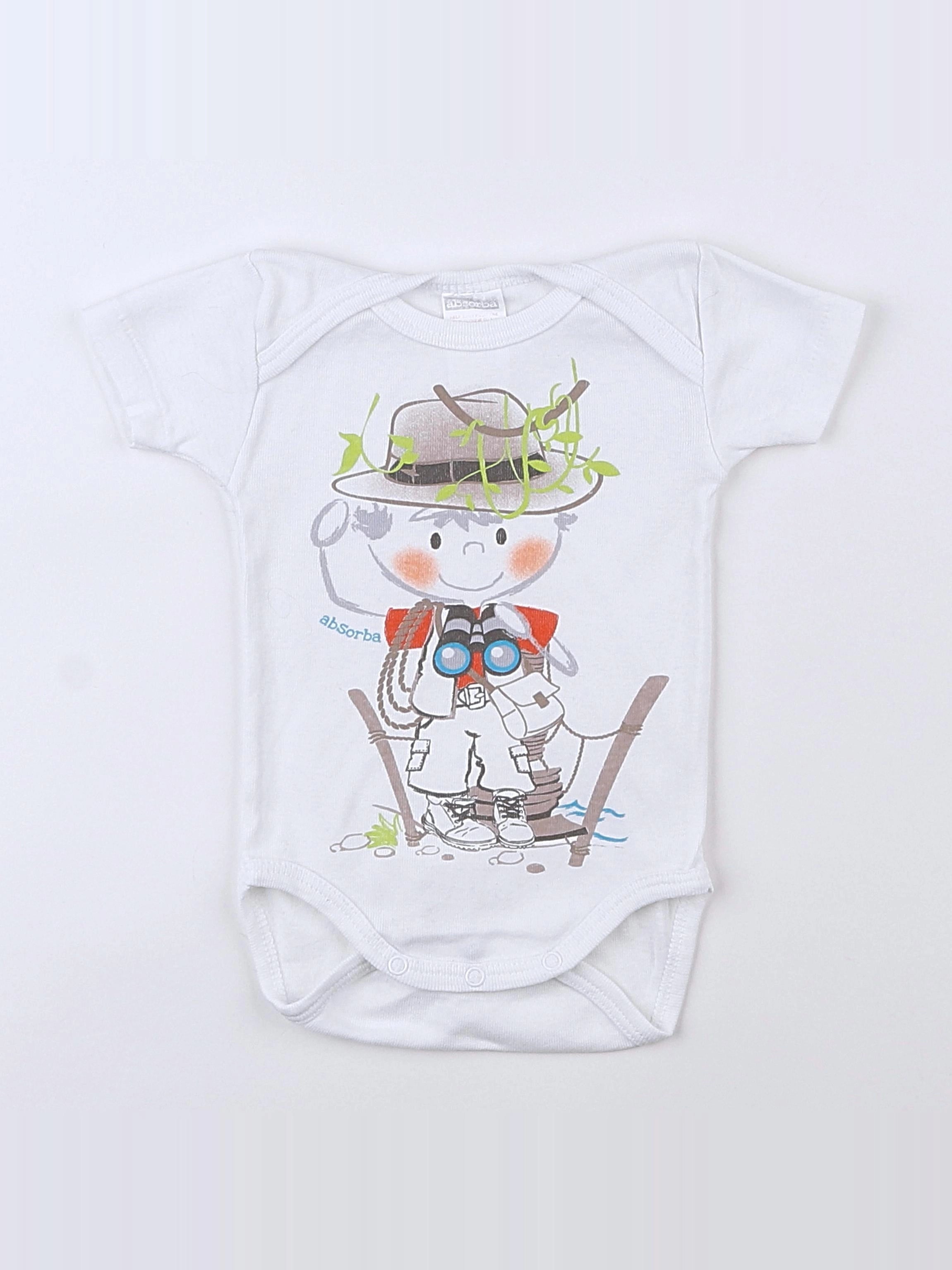 Absorba - body blanc - 3 mois