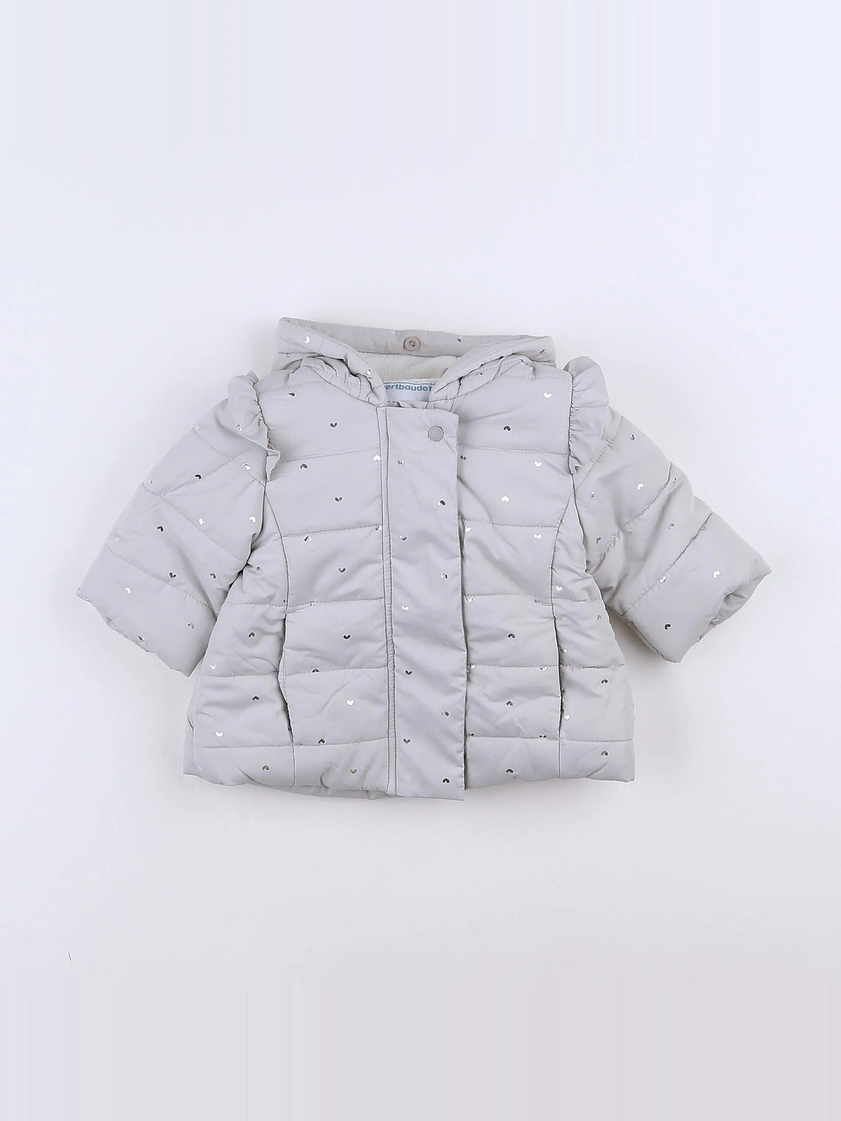 Vertbaudet - doudoune Gris - 3 mois