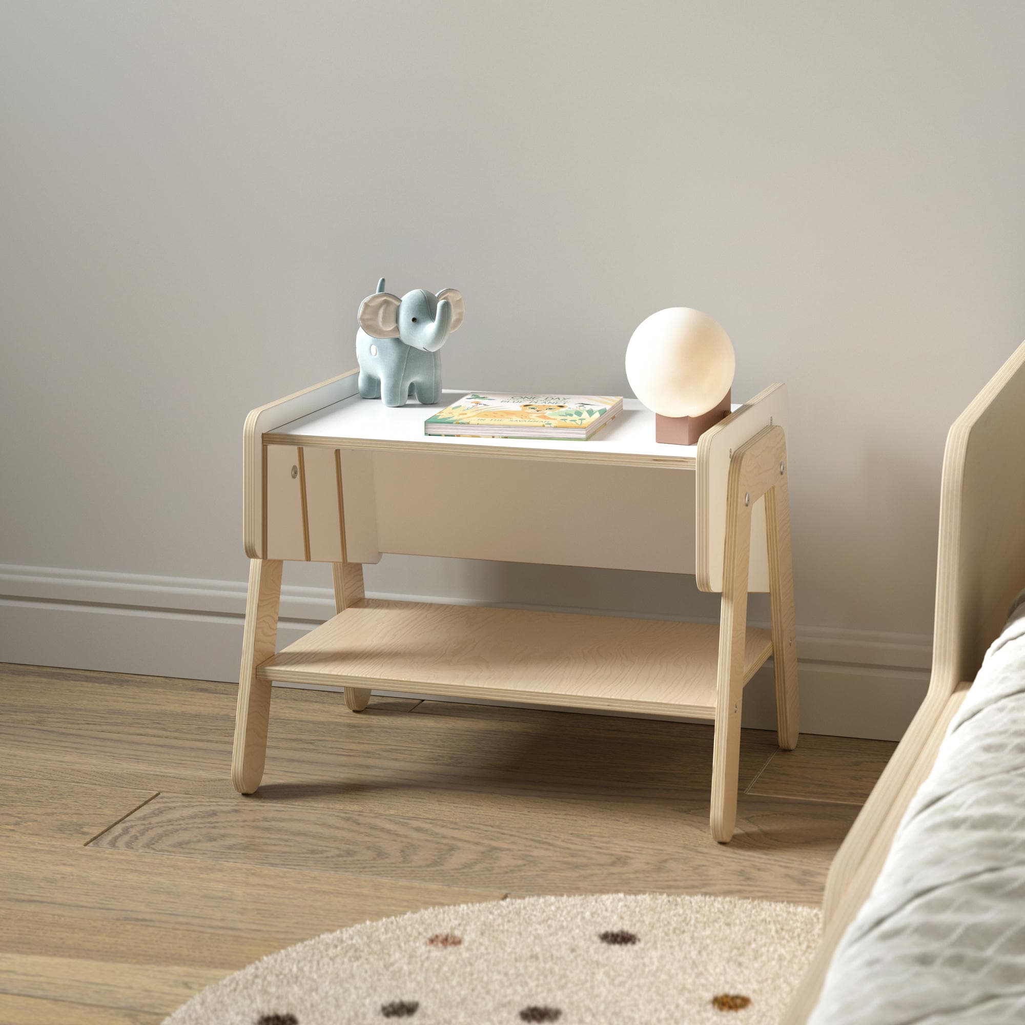 Étagère à jouets / Table + Bibliothèque enfant / Siège LILU