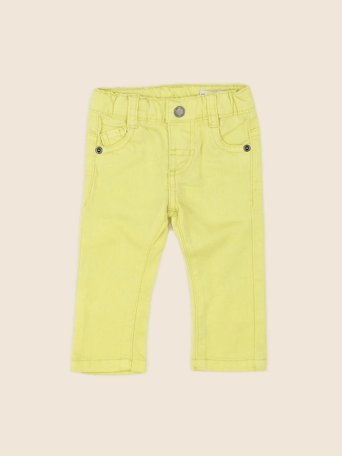 Vertbaudet - pantalon jaune - 3 mois