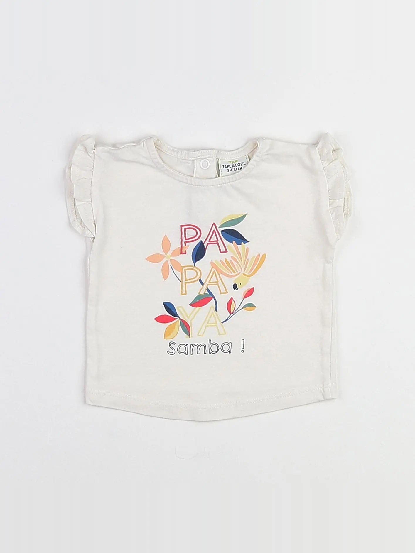 Tape à l'oeil - tee-shirt beige - 3 mois