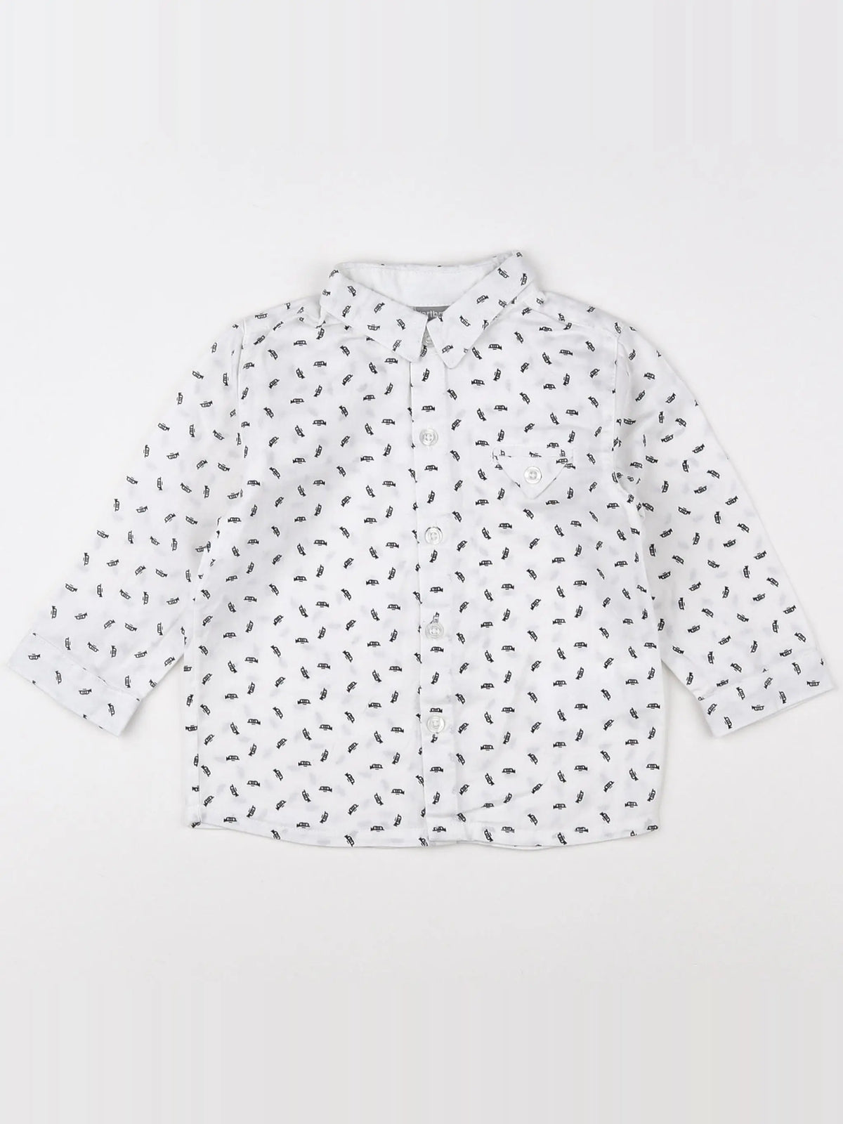 Vertbaudet - chemise blanc - 12 mois
