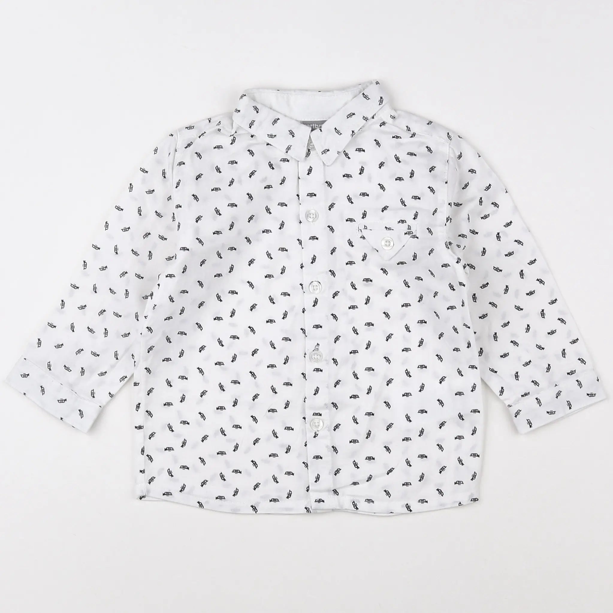 Vertbaudet - chemise blanc - 12 mois