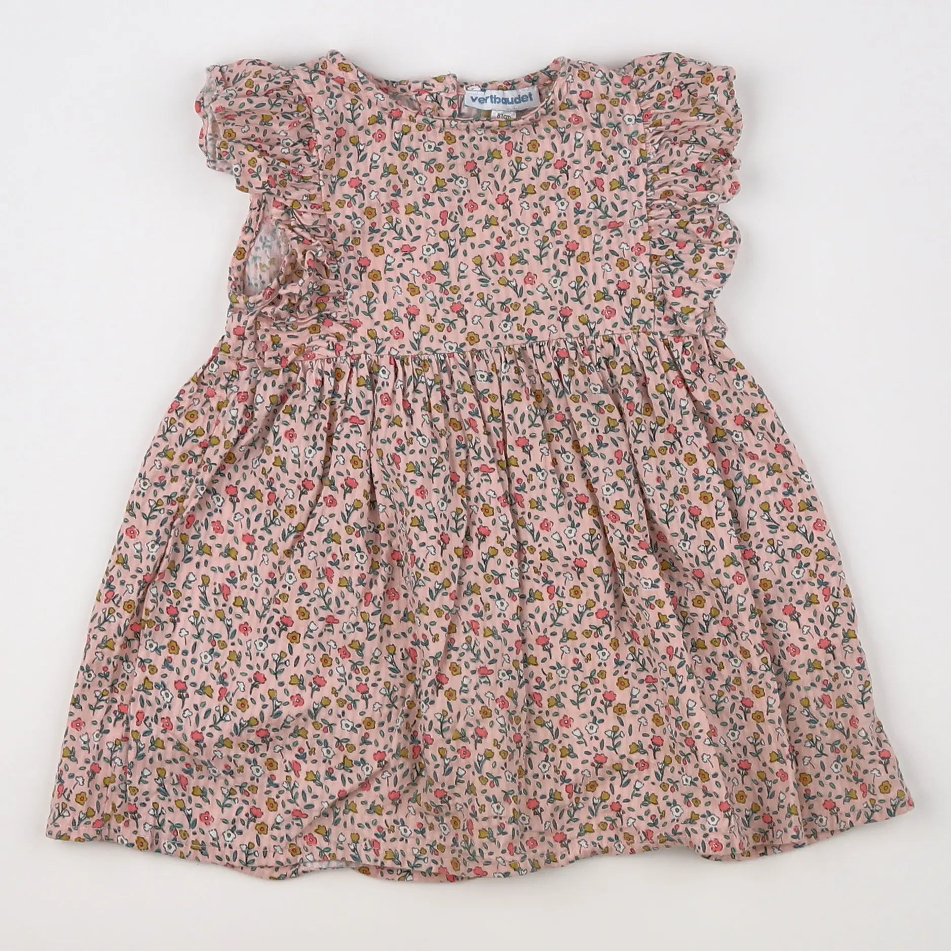 Vertbaudet - robe multicolore - 18 mois