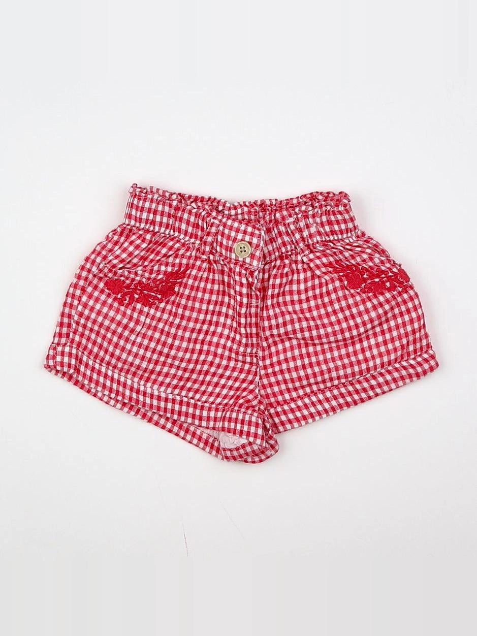 Tape à l'oeil - short blanc, rouge - 6 mois