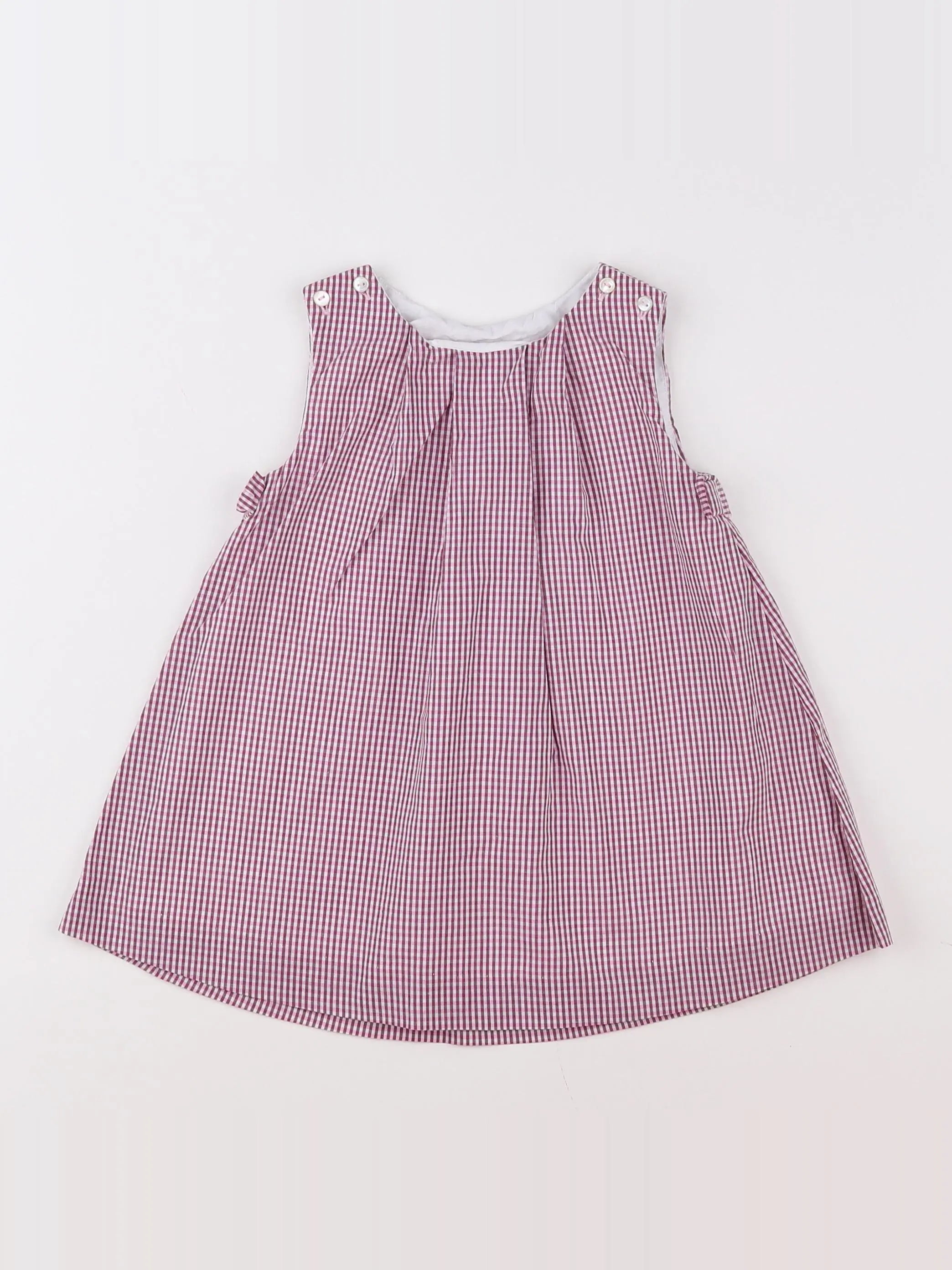 Jacadi - robe blanc, rose - 12 mois