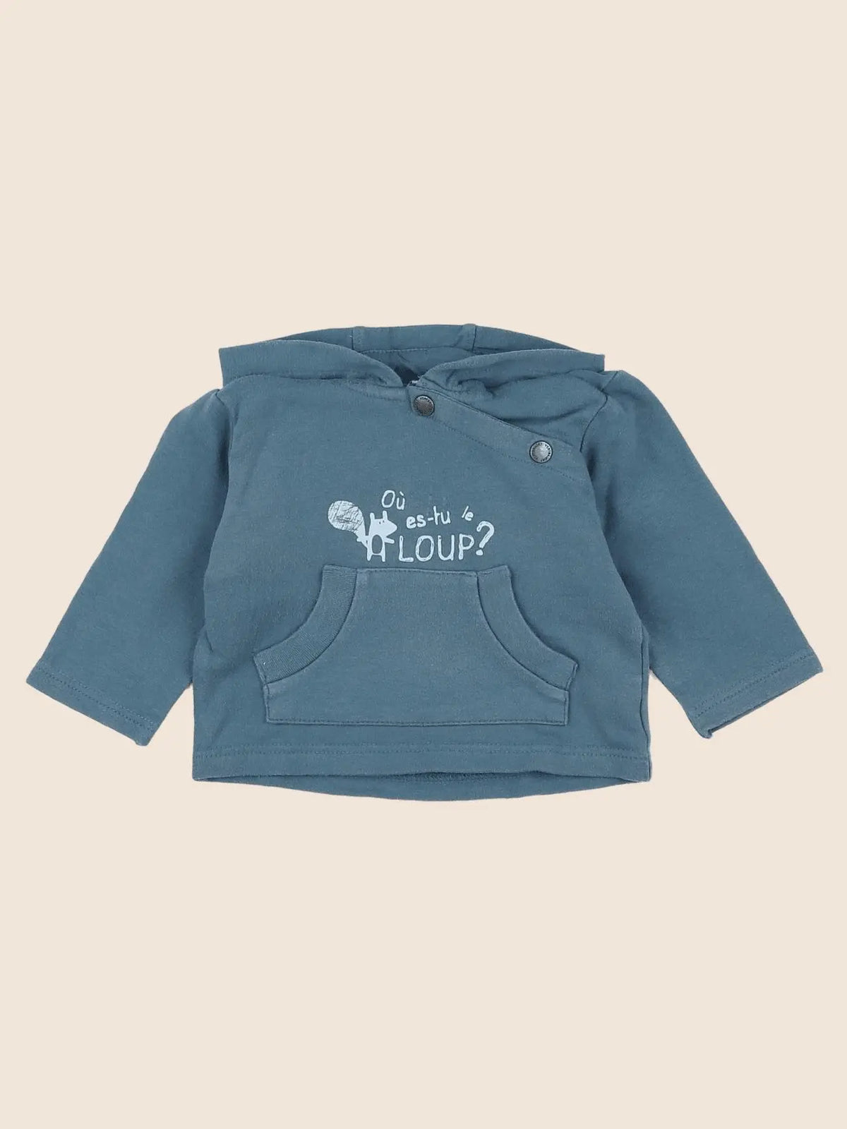Vertbaudet - sweat bleu - 6 mois