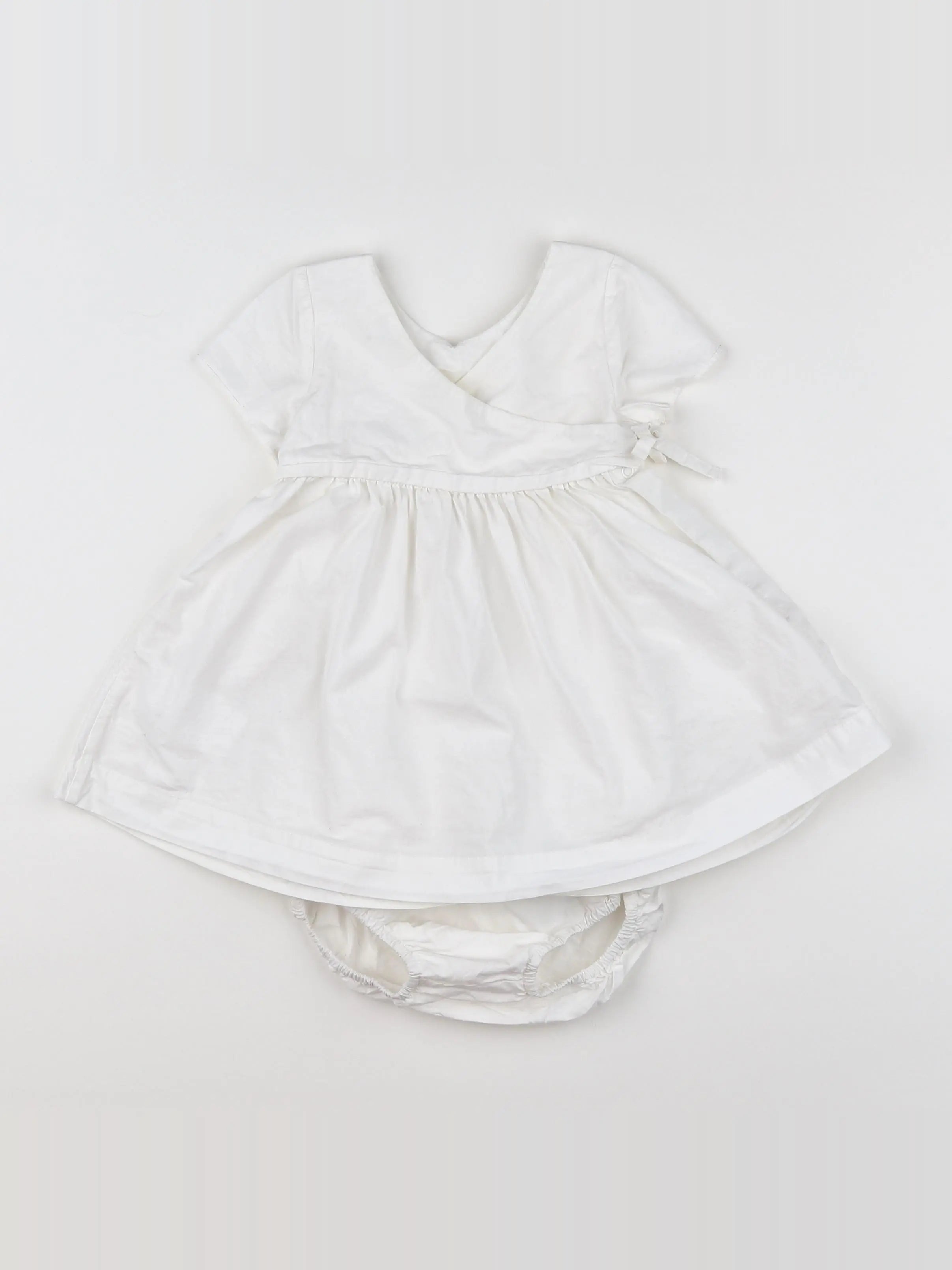 Absorba - robe blanc - 9 mois
