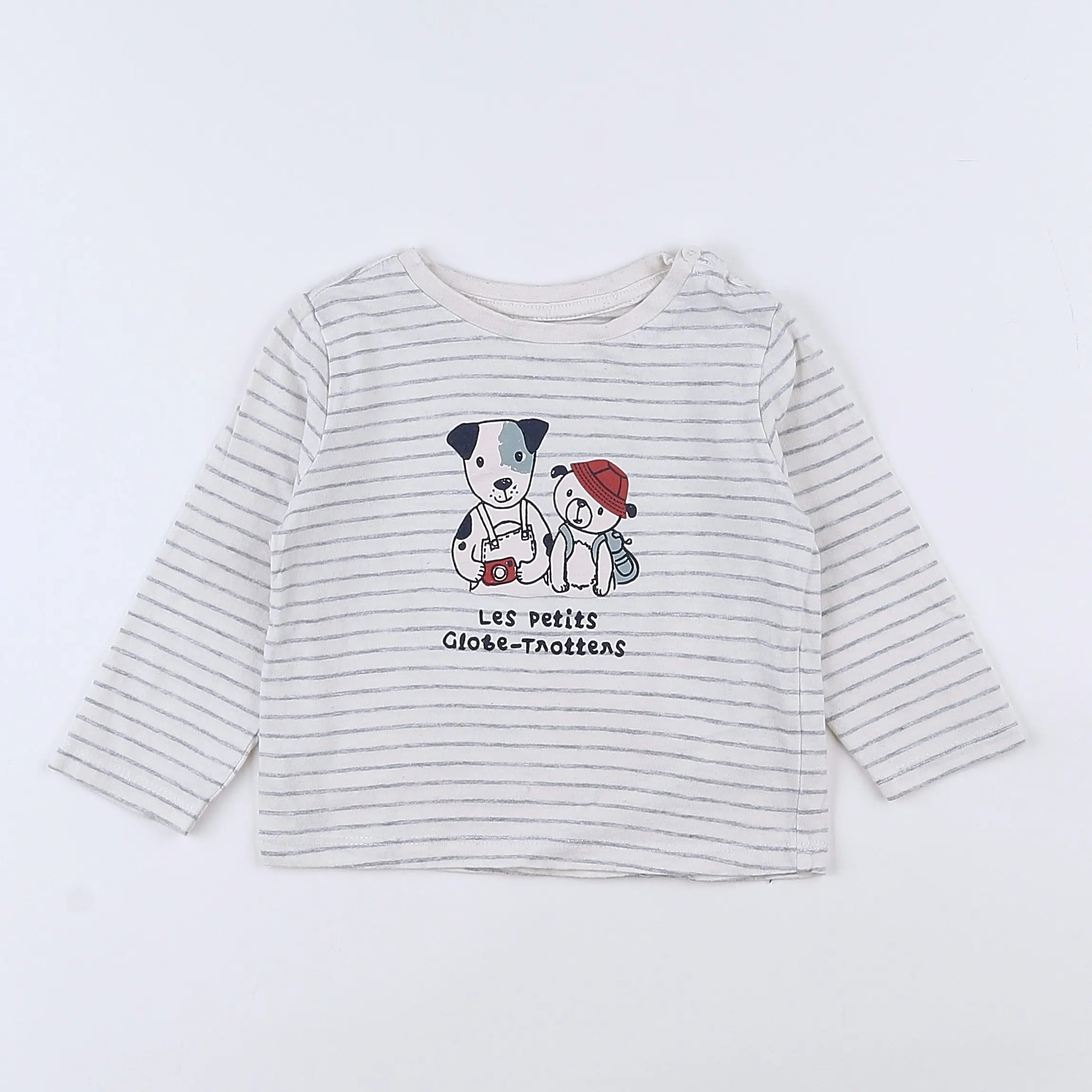 Vertbaudet - tee-shirt blanc - 12 mois