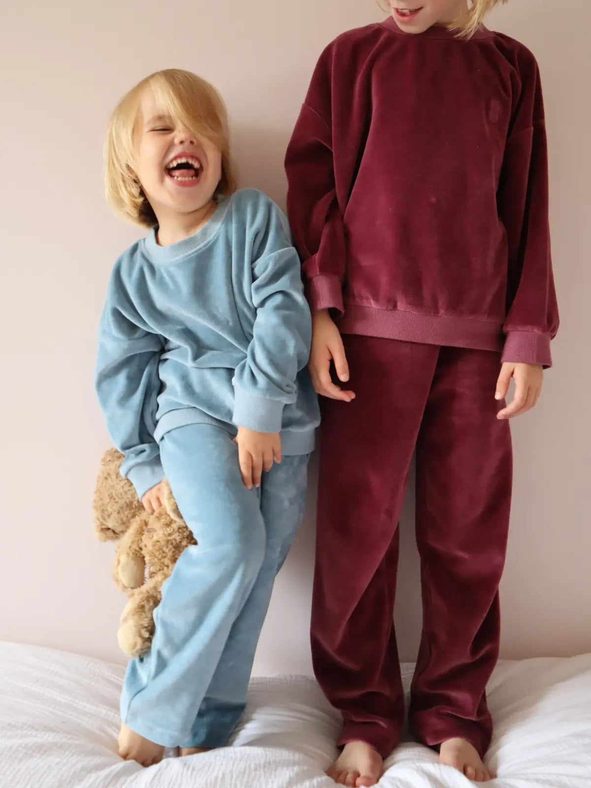Le pyjama velours Grenat 