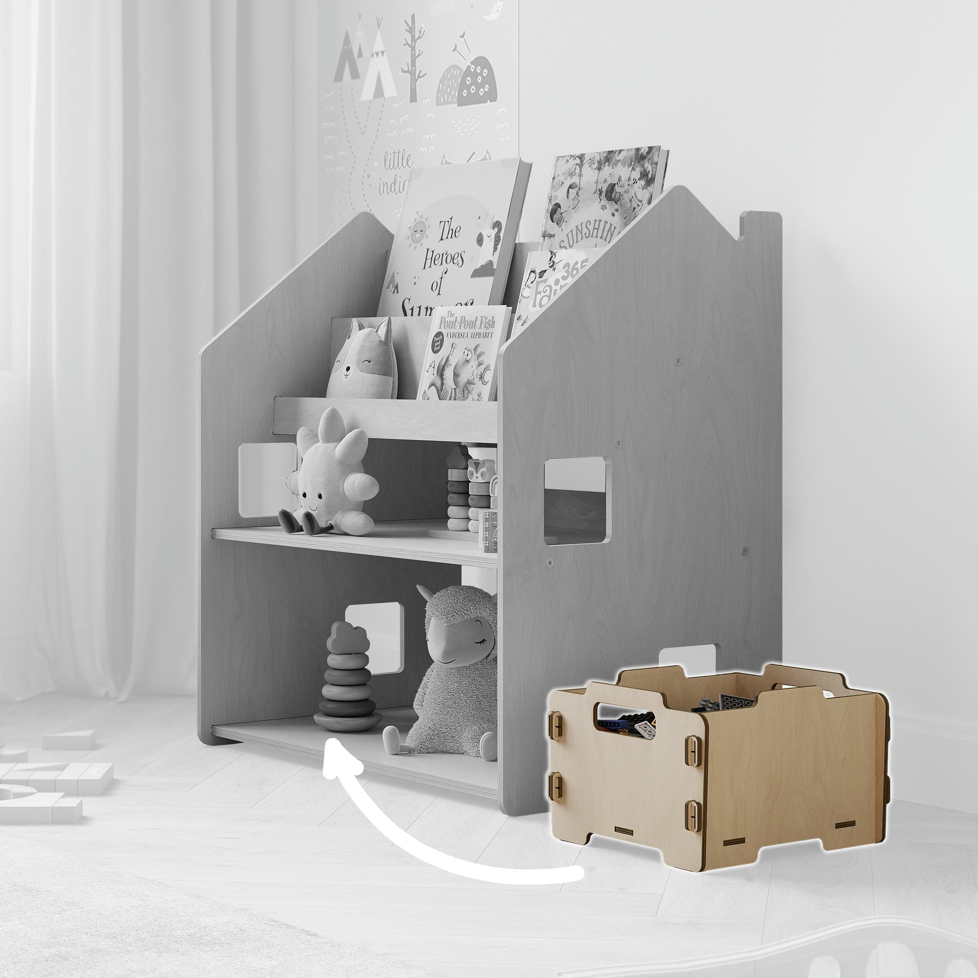 Boîte de rangement pour jouets