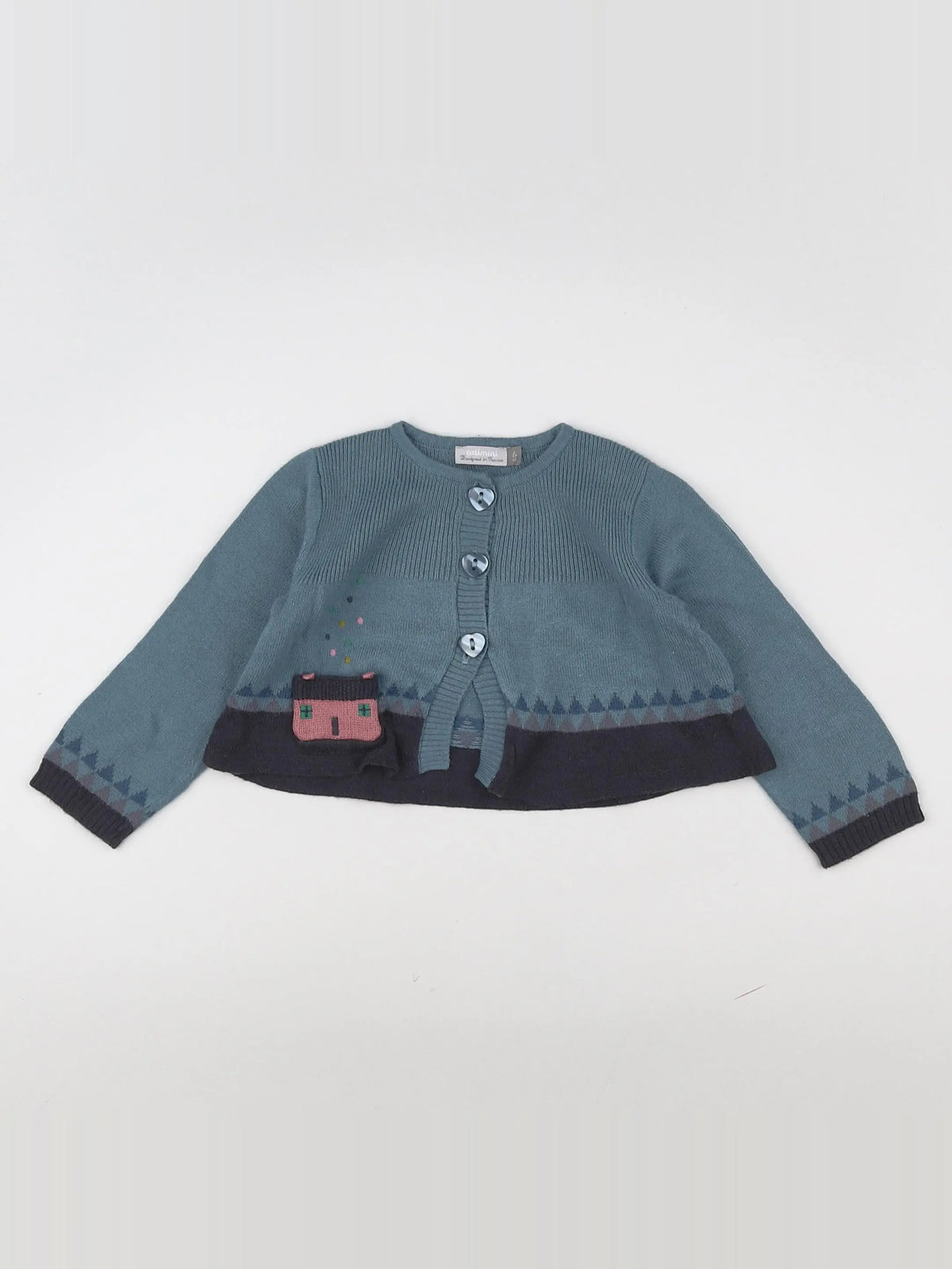 Catimini - gilet vert - 6 mois