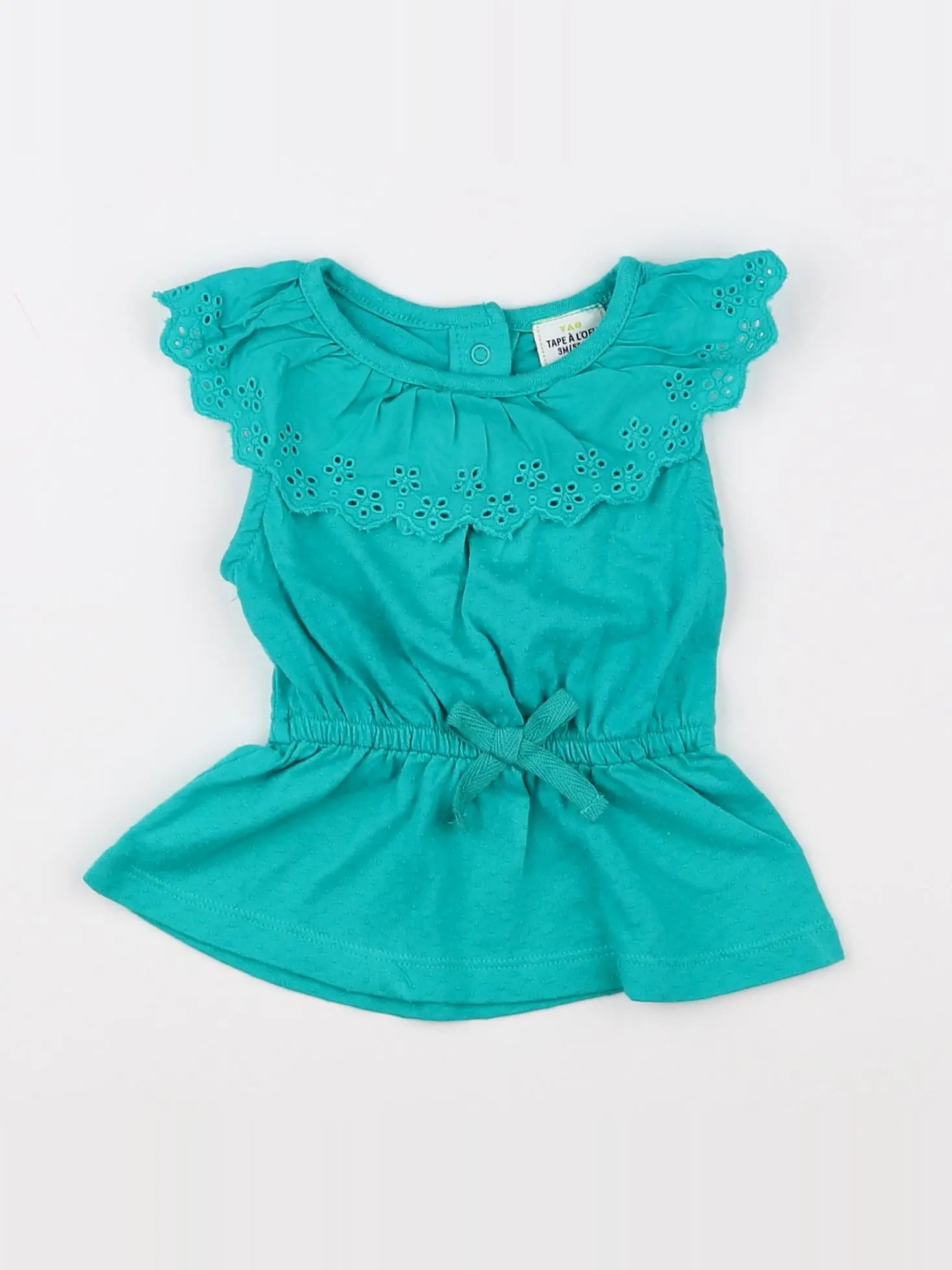 Tape à l'oeil - robe vert - 3 mois