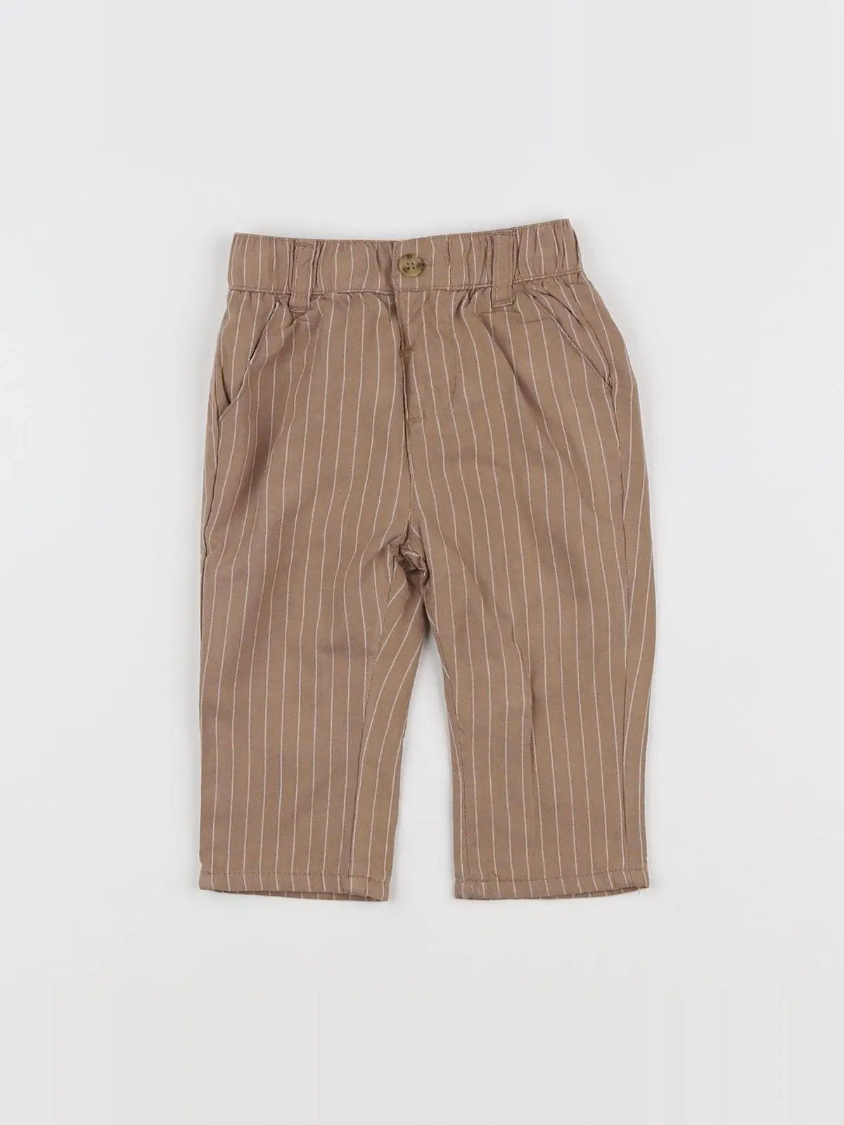 Vertbaudet - pantalon marron - 6 mois