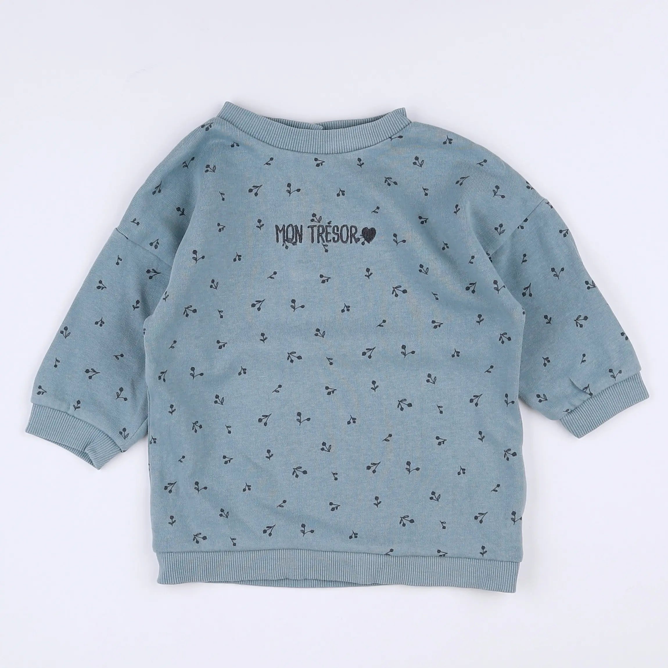 Vertbaudet - robe bleu - 12 mois