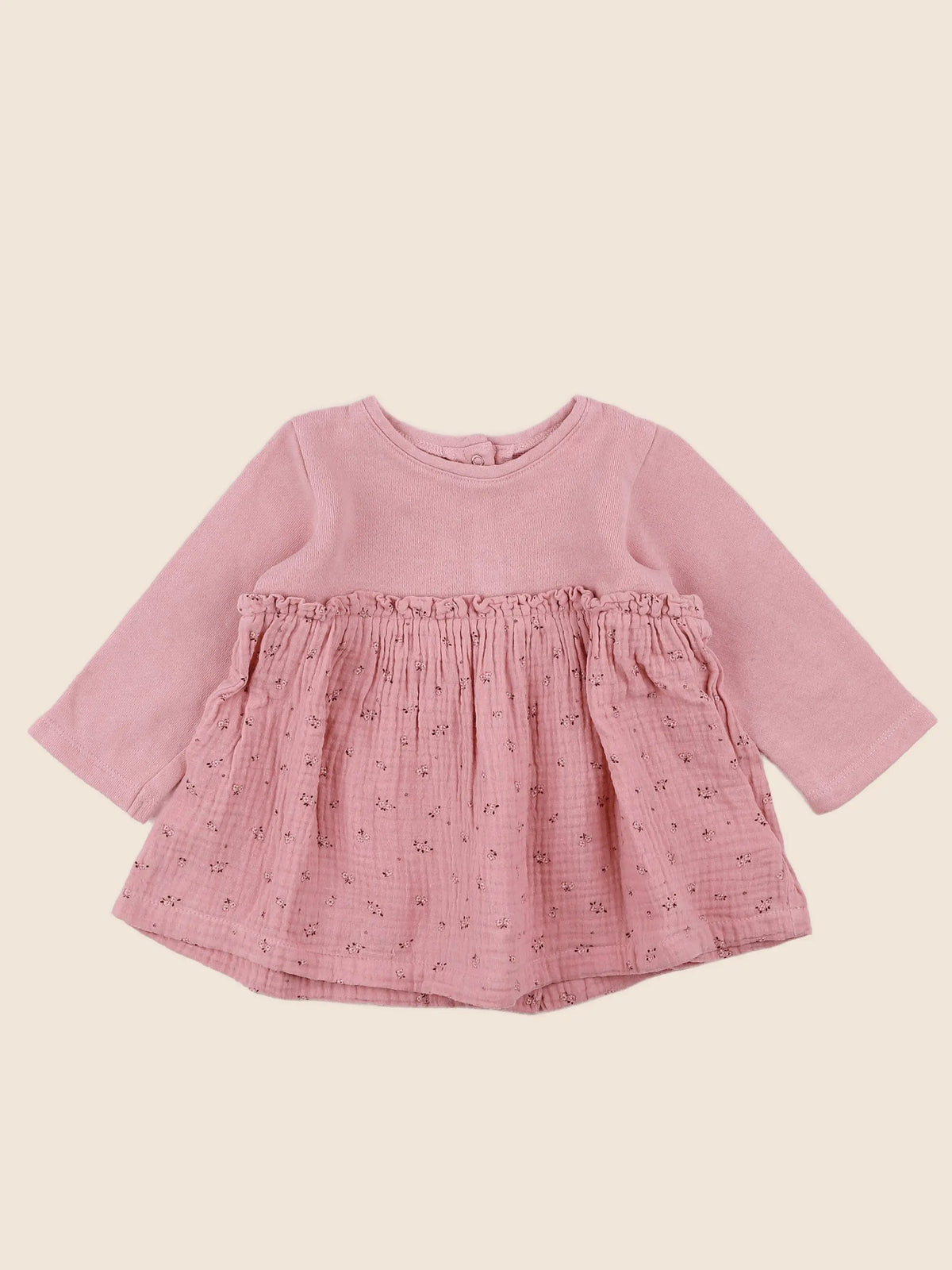 Vertbaudet - robe rose - 12 mois