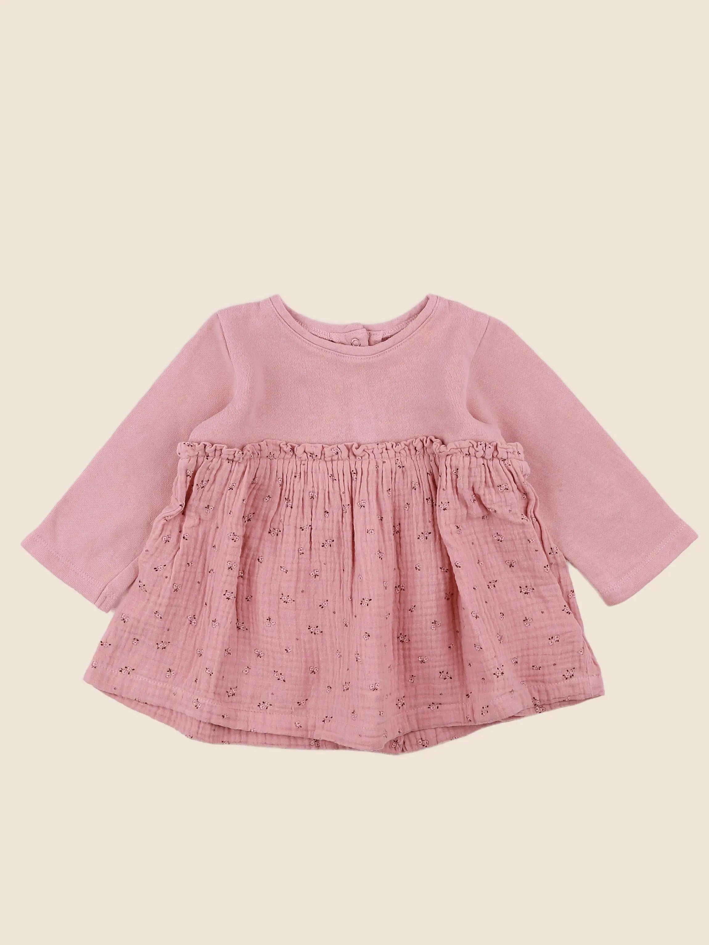 Vertbaudet - robe rose - 12 mois