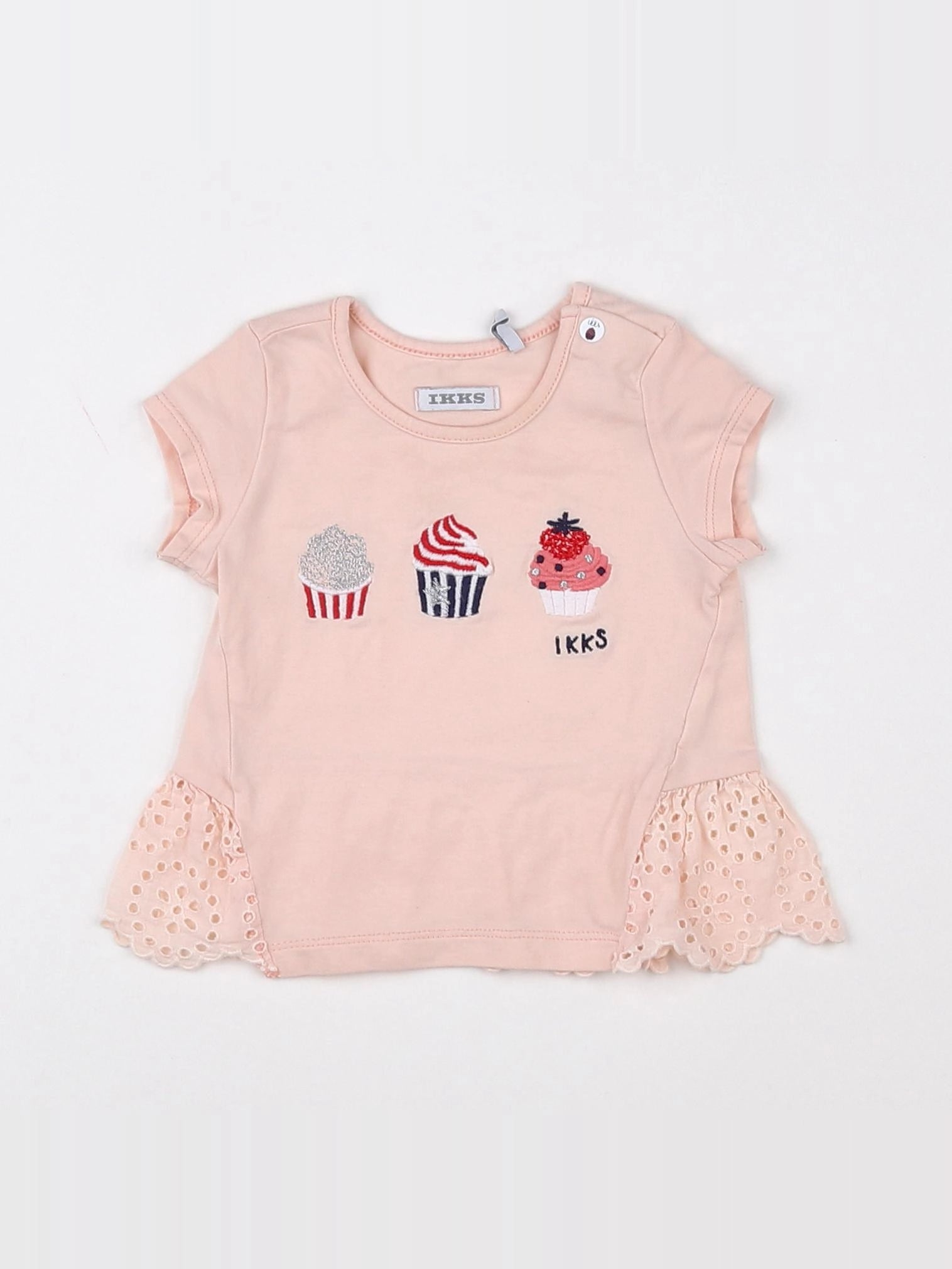 IKKS - tee-shirt rose - 6 mois