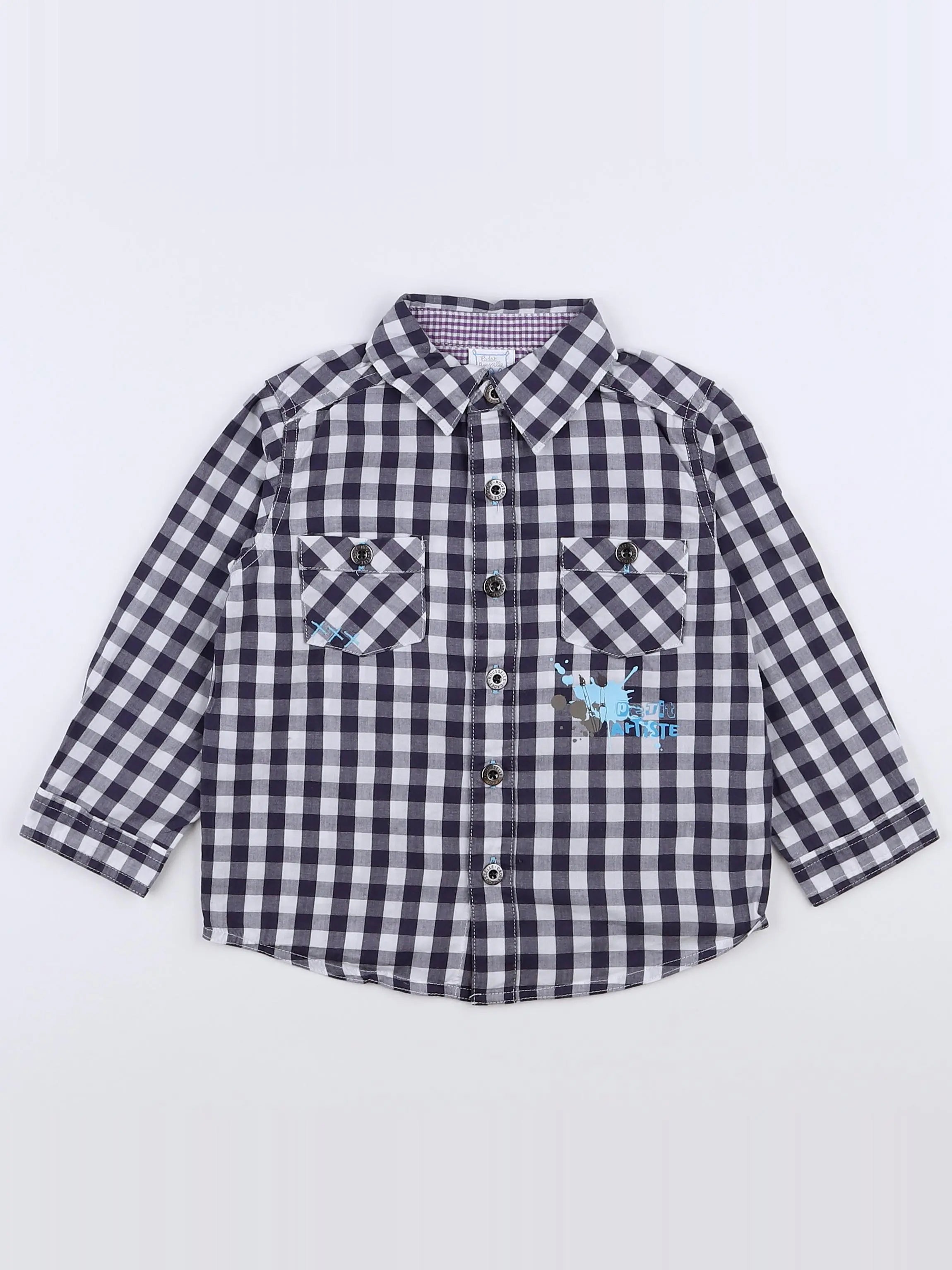 Cadet Rousselle - chemise noir, blanc - 18 mois