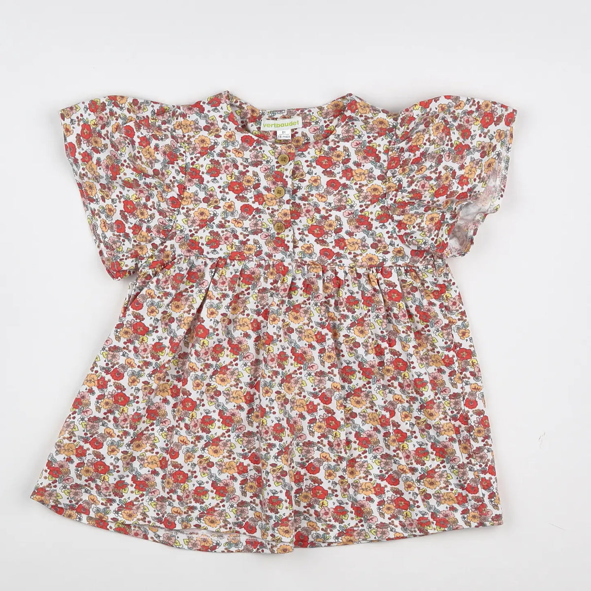 Vertbaudet - robe multicolore - 18 mois