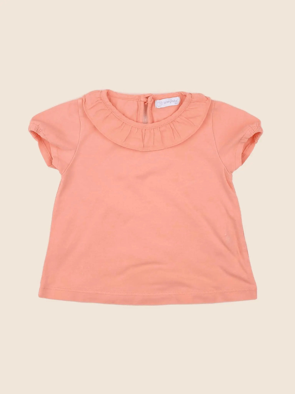 Laranjinha - tee-shirt orange - 6 mois