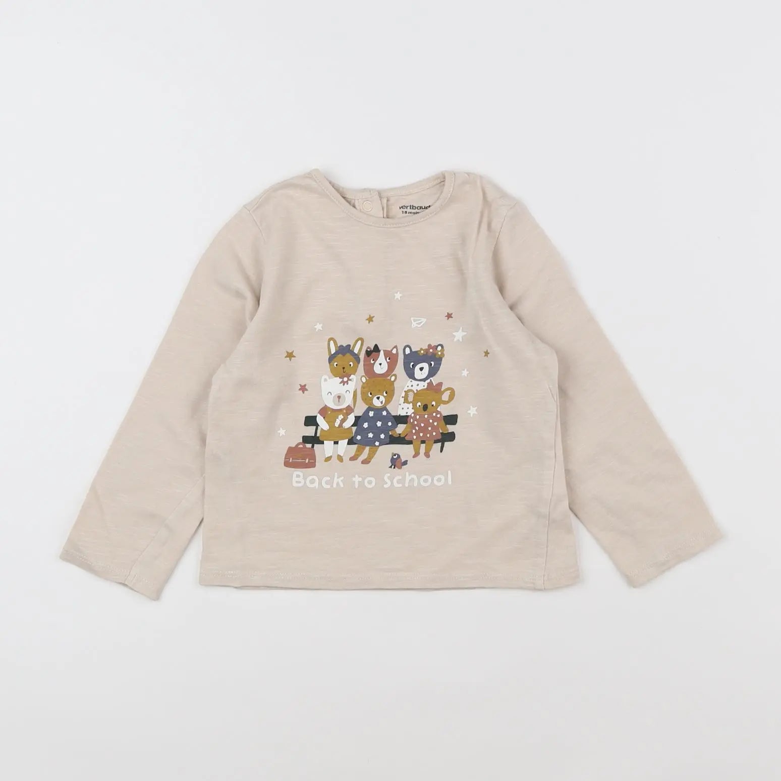 Vertbaudet - tee-shirt rose - 18 mois