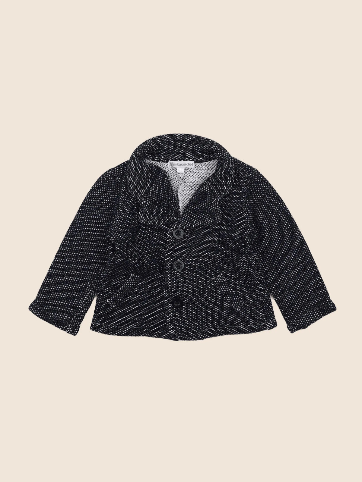 Vertbaudet - veste bleu - 12 mois
