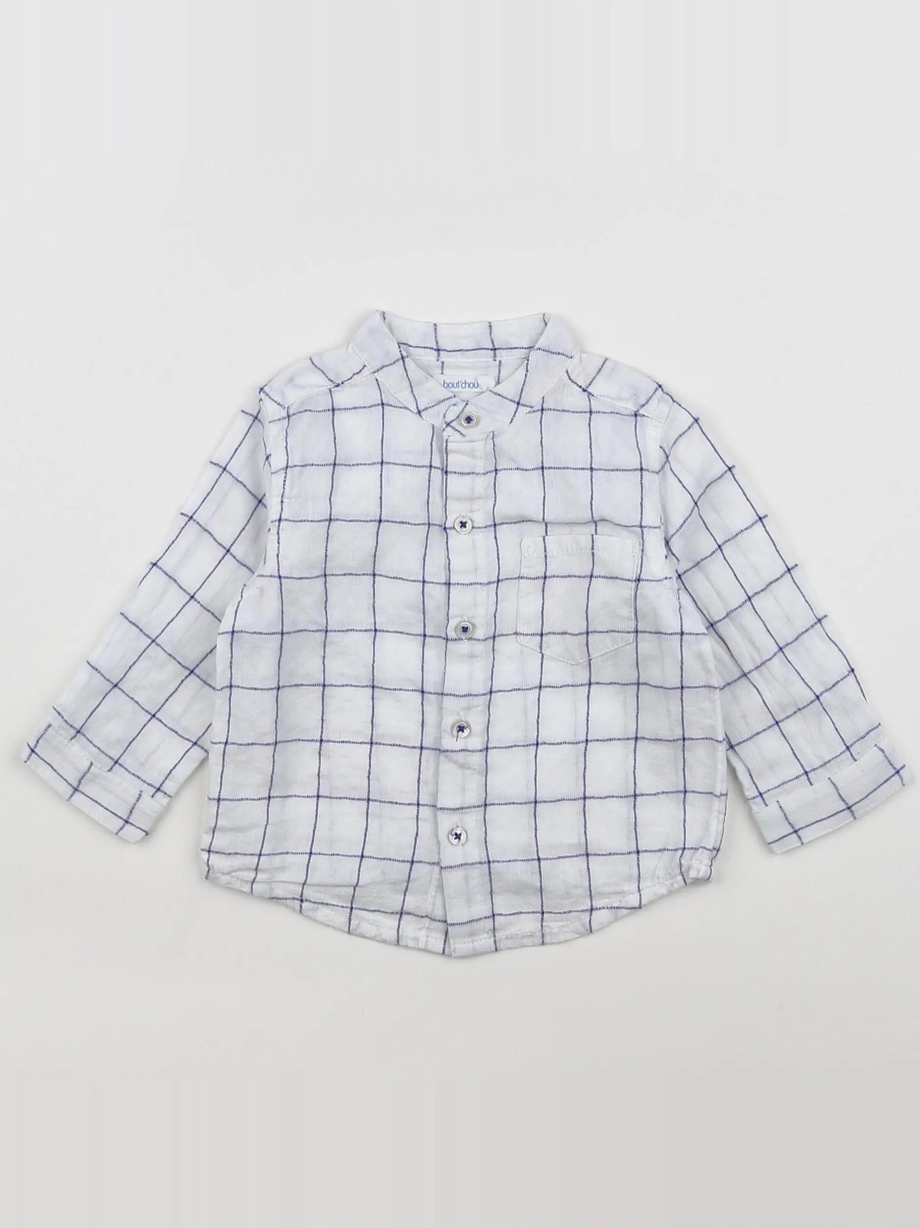 Boutchou - chemise blanc - 6 mois
