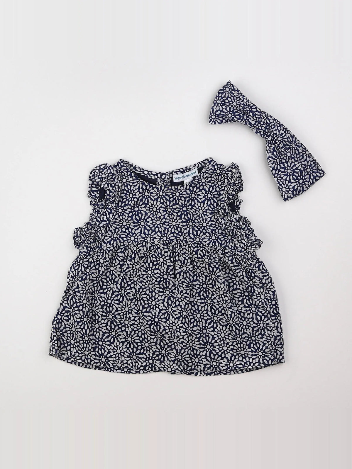 Vertbaudet - blouse bleu - 9 mois