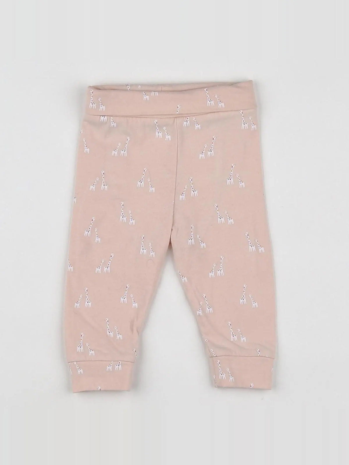 Vertbaudet - legging rose, blanc - 3 mois