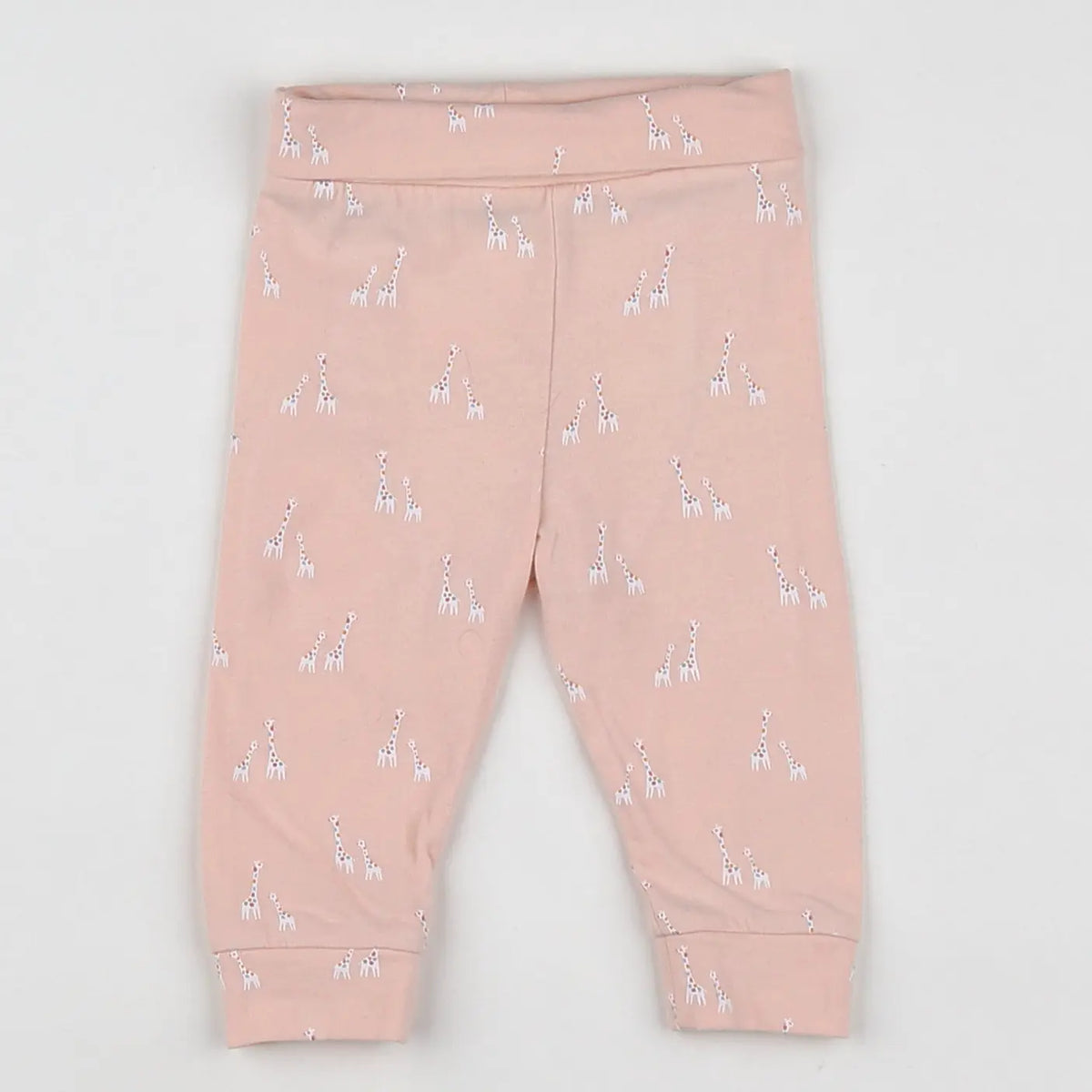 Vertbaudet - legging rose, blanc - 3 mois