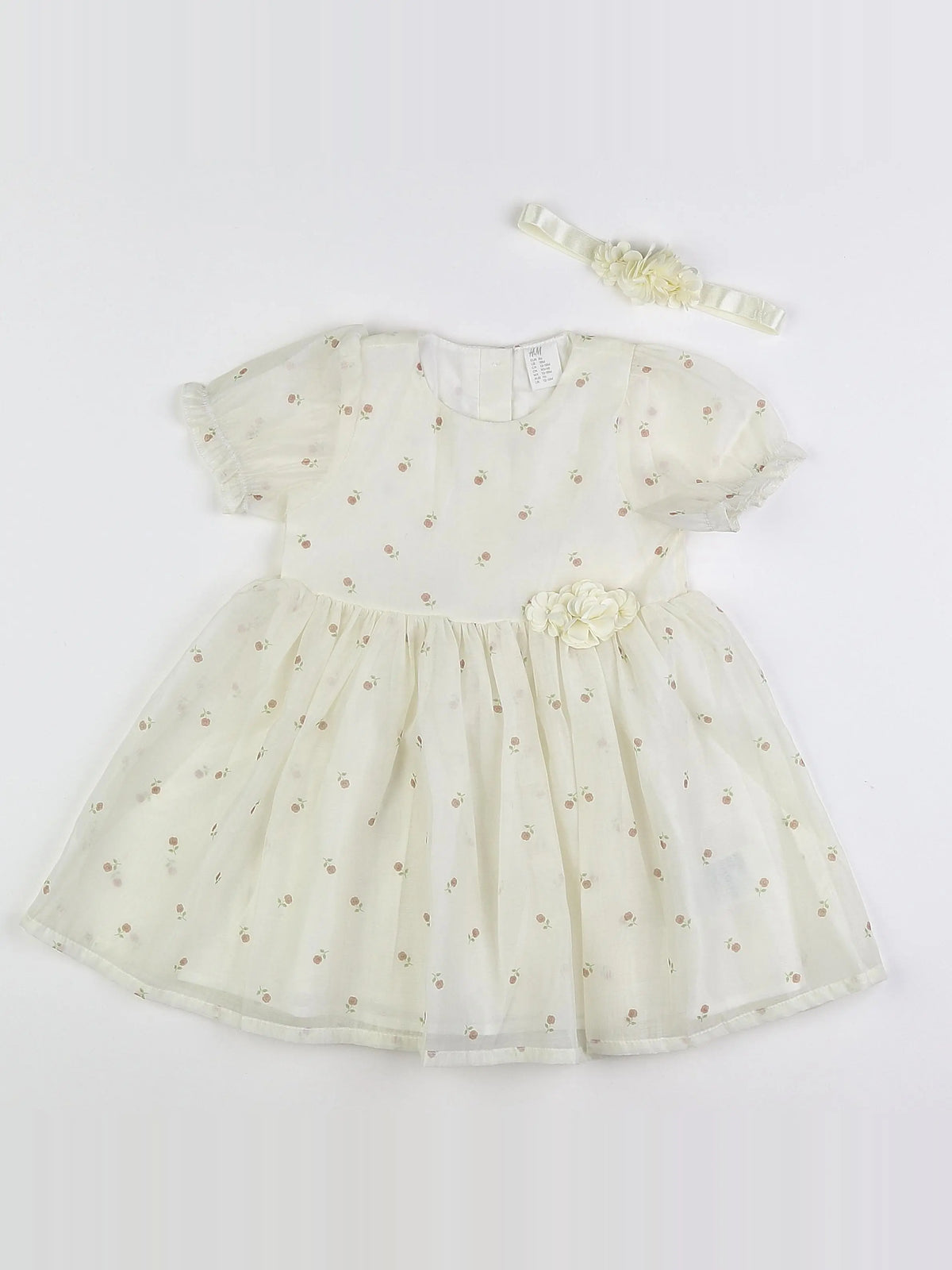 H&M - robe beige - 12/18 mois