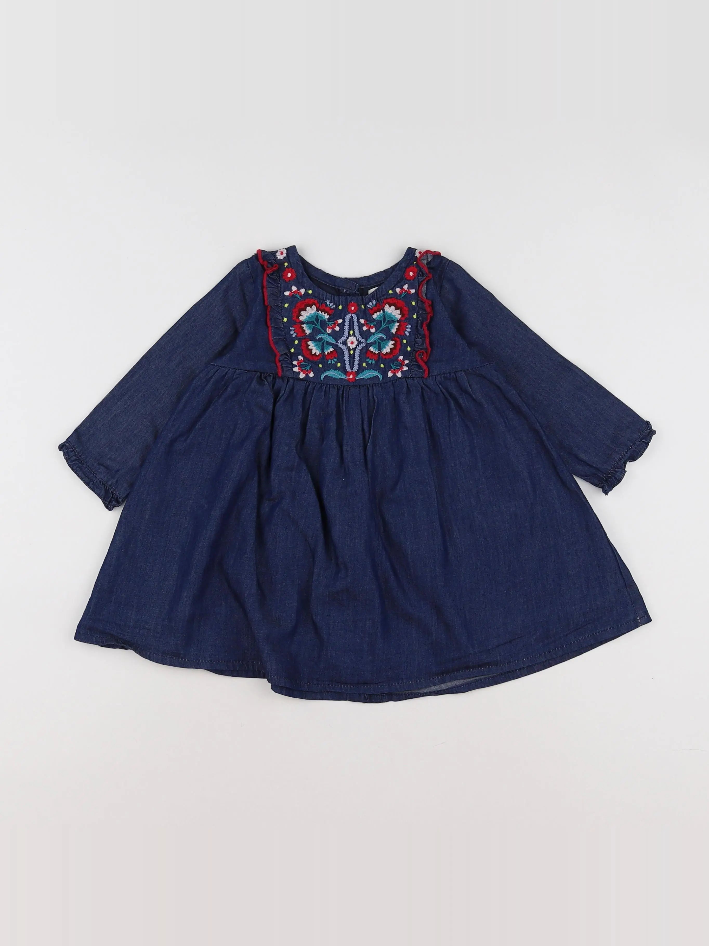Bouchara - robe bleu - 12 mois