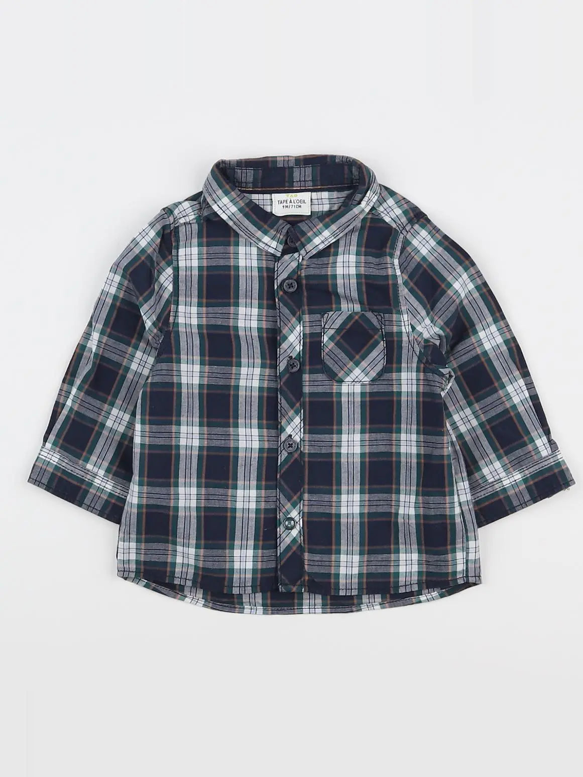 Tape à l'oeil - chemise multicolore - 9 mois