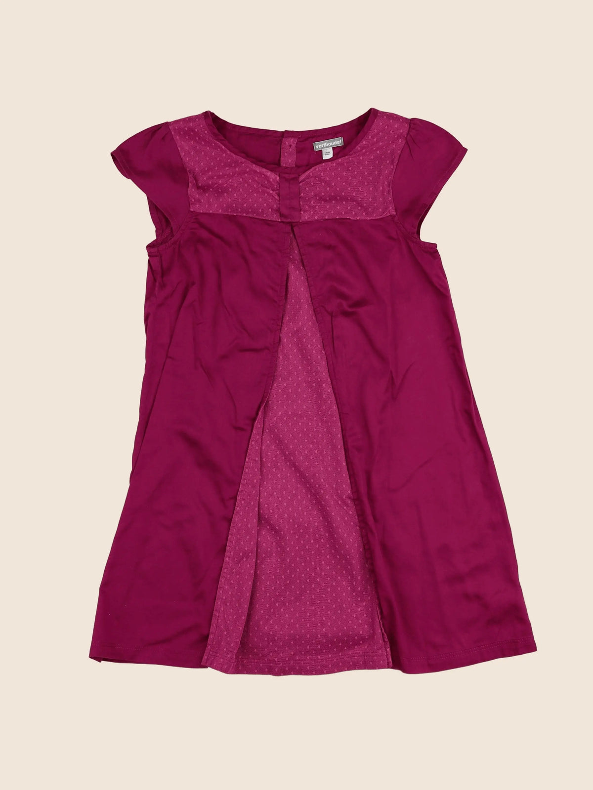 Vertbaudet - robe violet - 10 ans