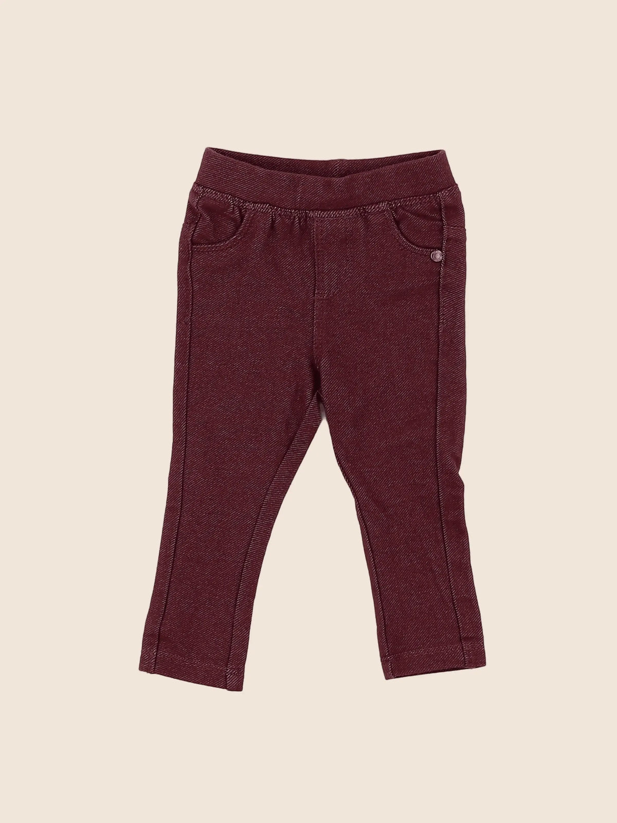 Vertbaudet - jegging rouge - 3 mois