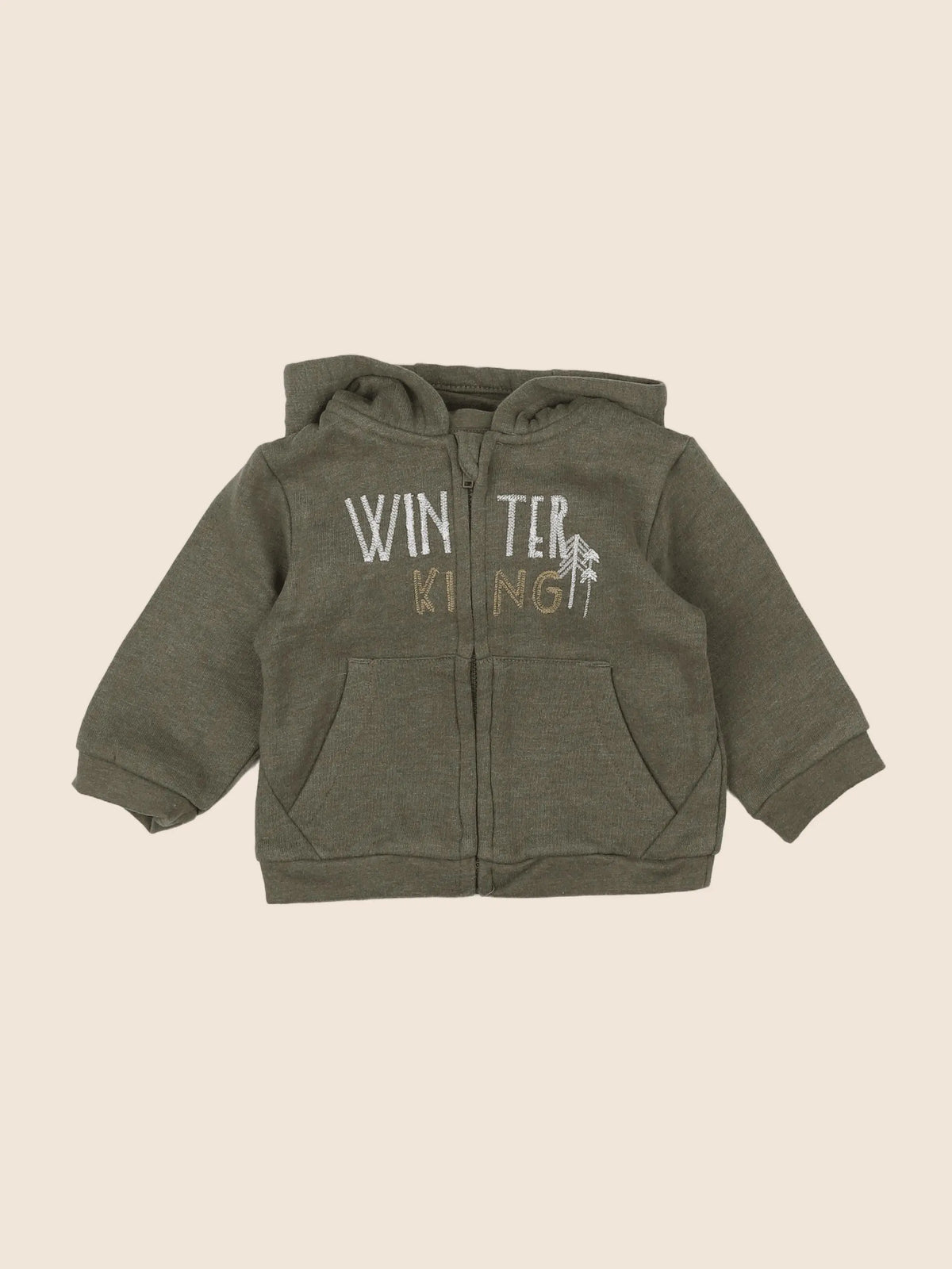 Vertbaudet - sweat vert - 9 mois