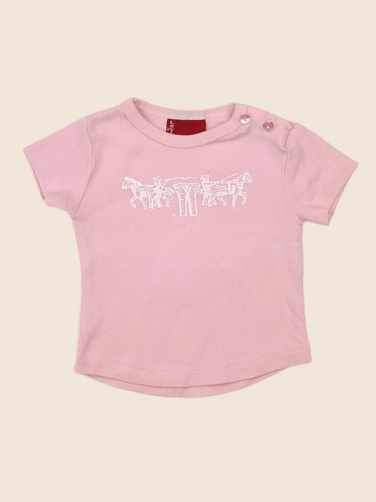 Levi's - tee-shirt rose - 6 mois