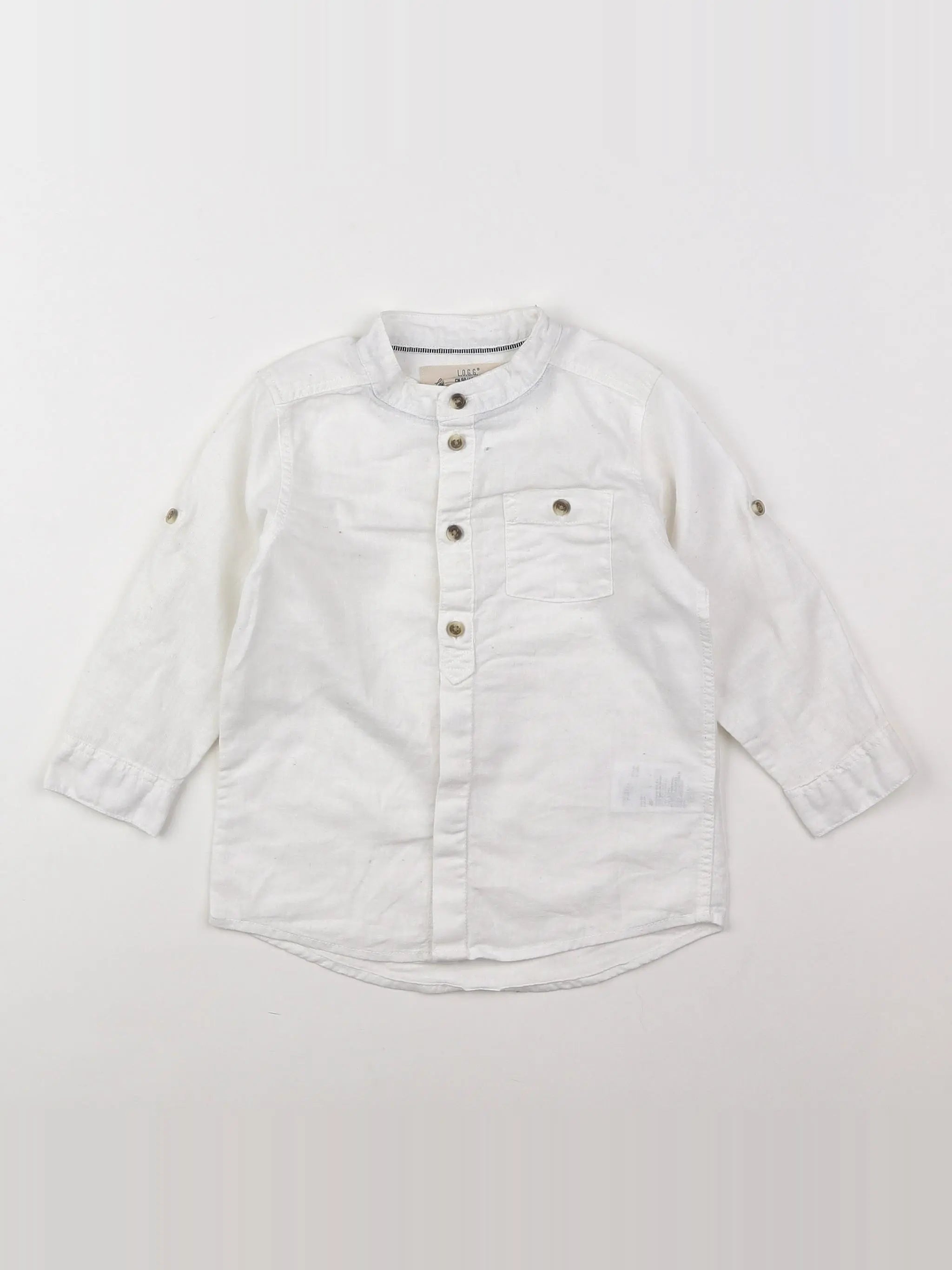 H&M - chemise blanc - 12/18 mois