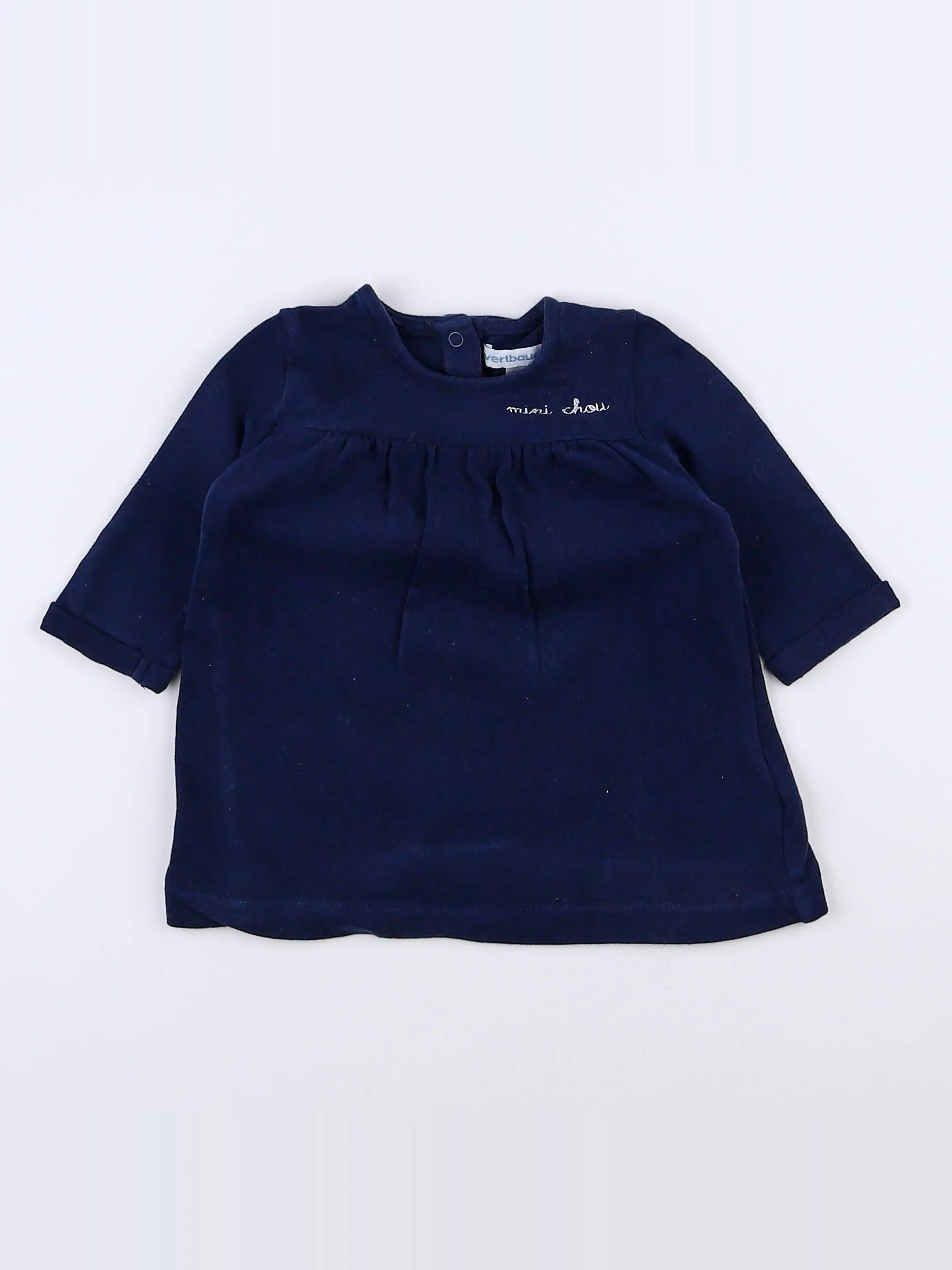 Vertbaudet - robe bleu - 3 mois