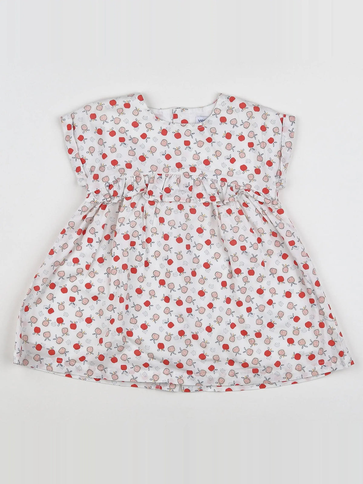Vertbaudet - robe blanc - 9 mois