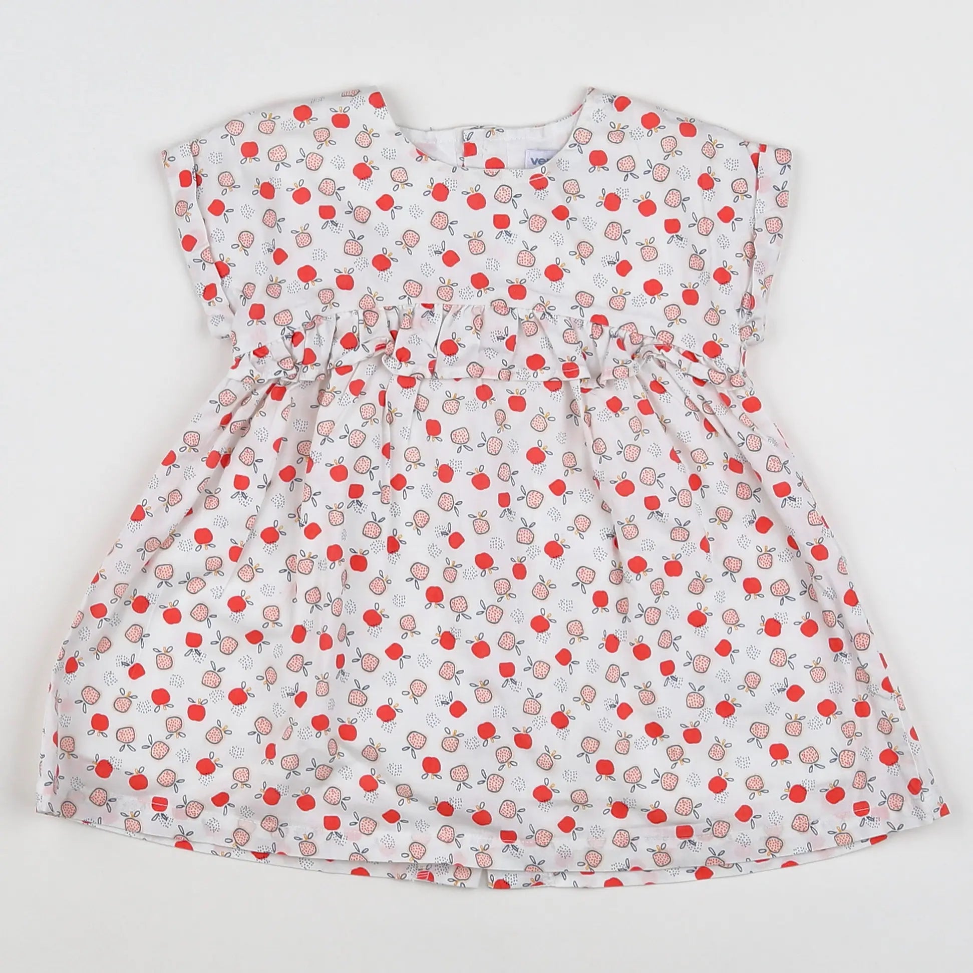 Vertbaudet - robe blanc - 9 mois