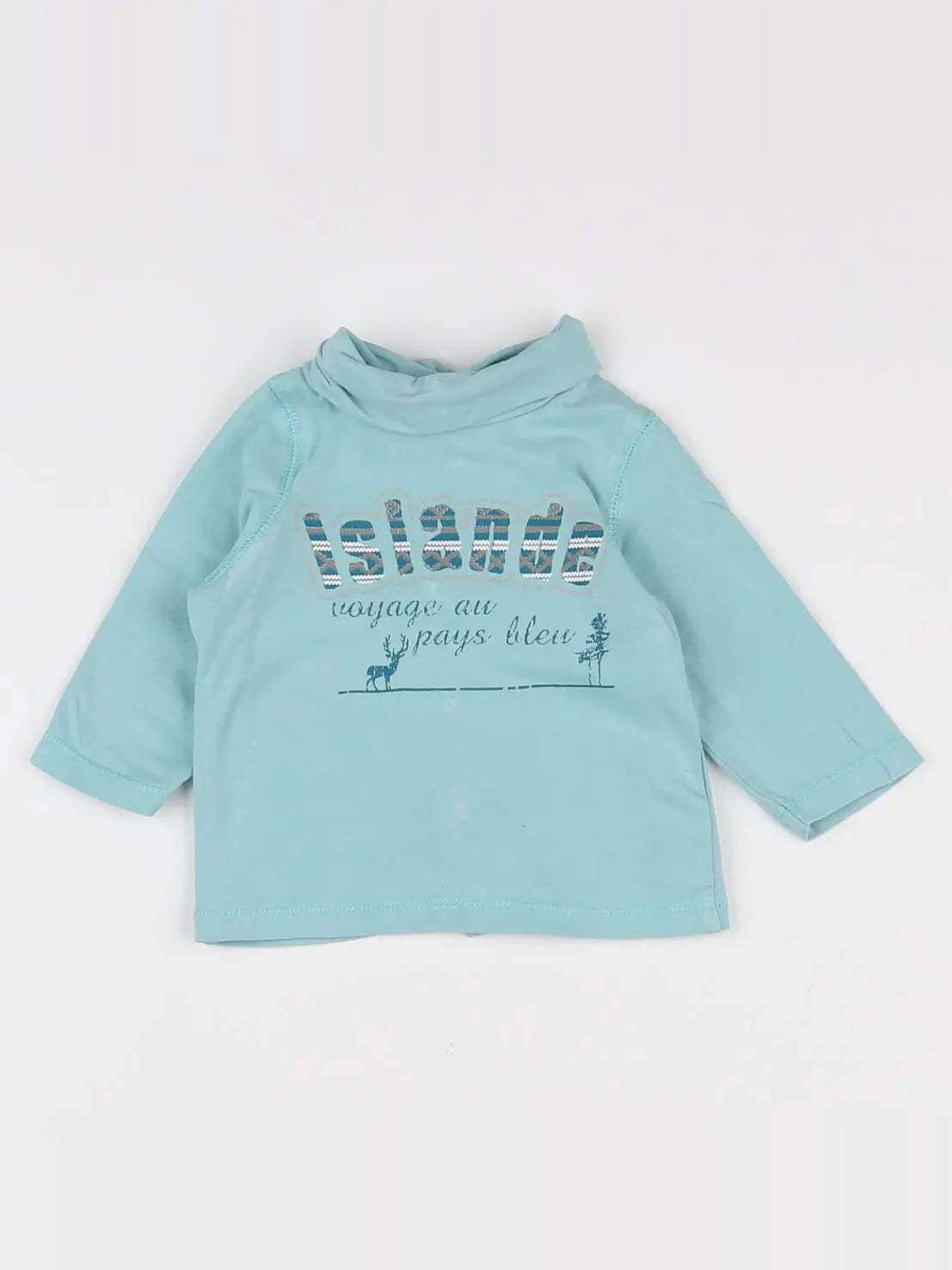 Vertbaudet - sous-pull bleu - 3 mois